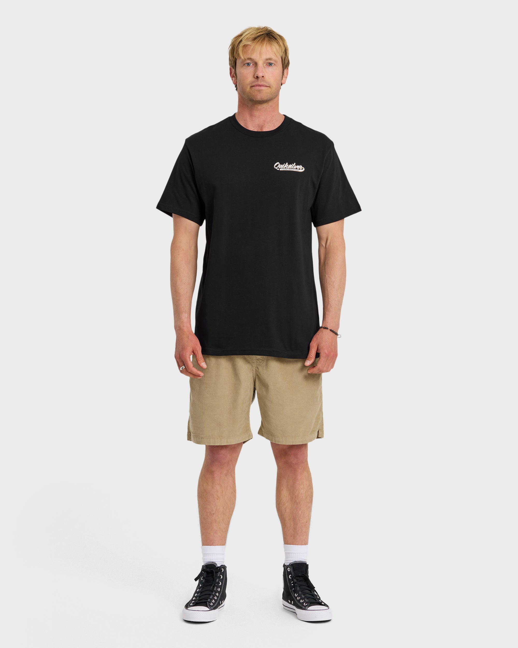 Thick To Thin Graphic Short Sleeve T-Shirt - Black - Image 3
