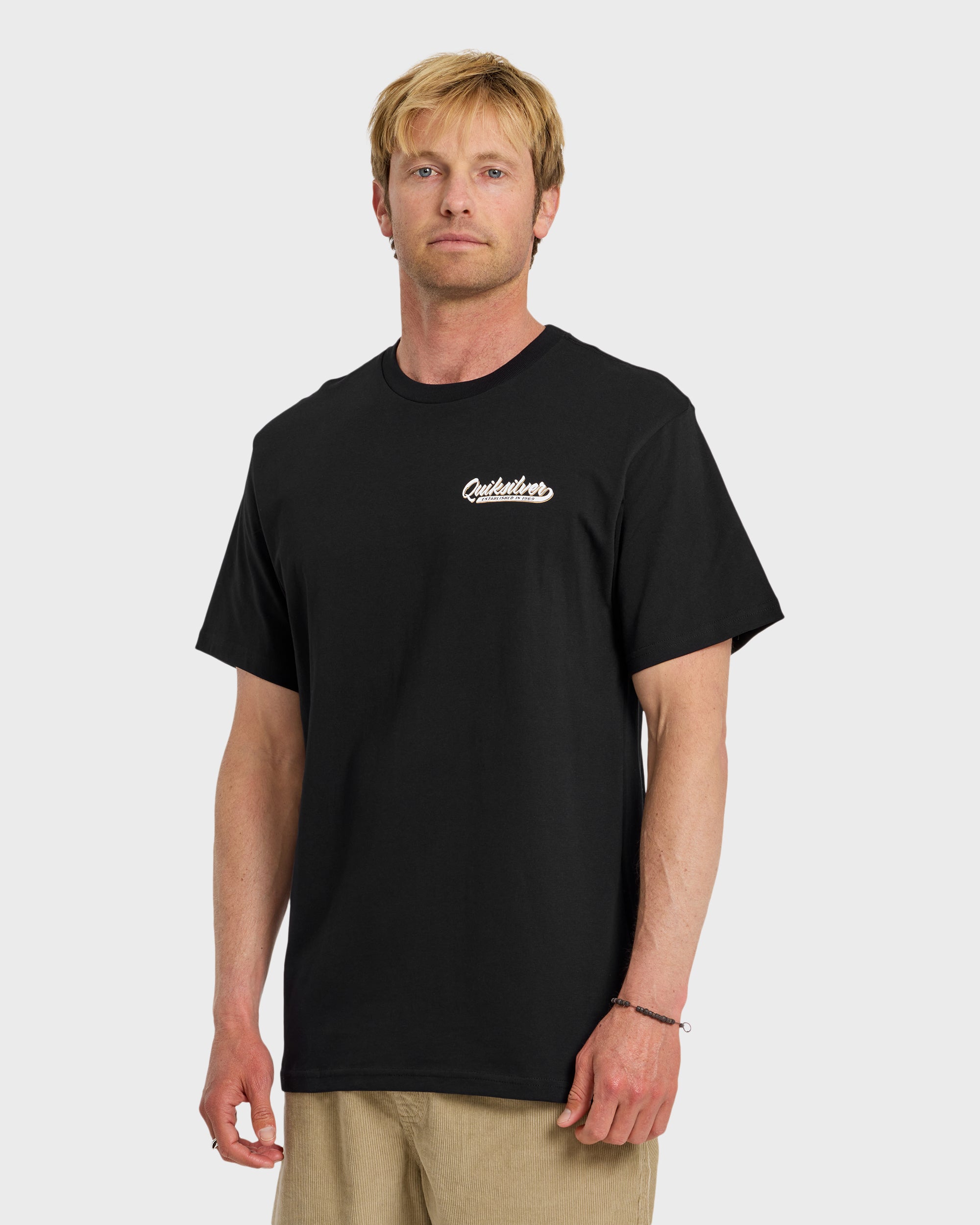 Thick To Thin Graphic Short Sleeve T-Shirt - Black - Image 4