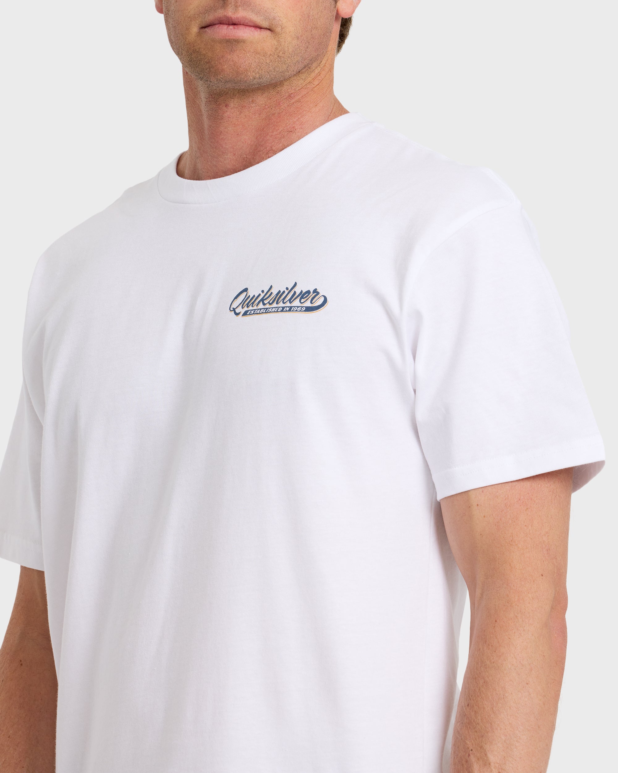 Thick To Thin Graphic Short Sleeve T-Shirt - White - Image 5