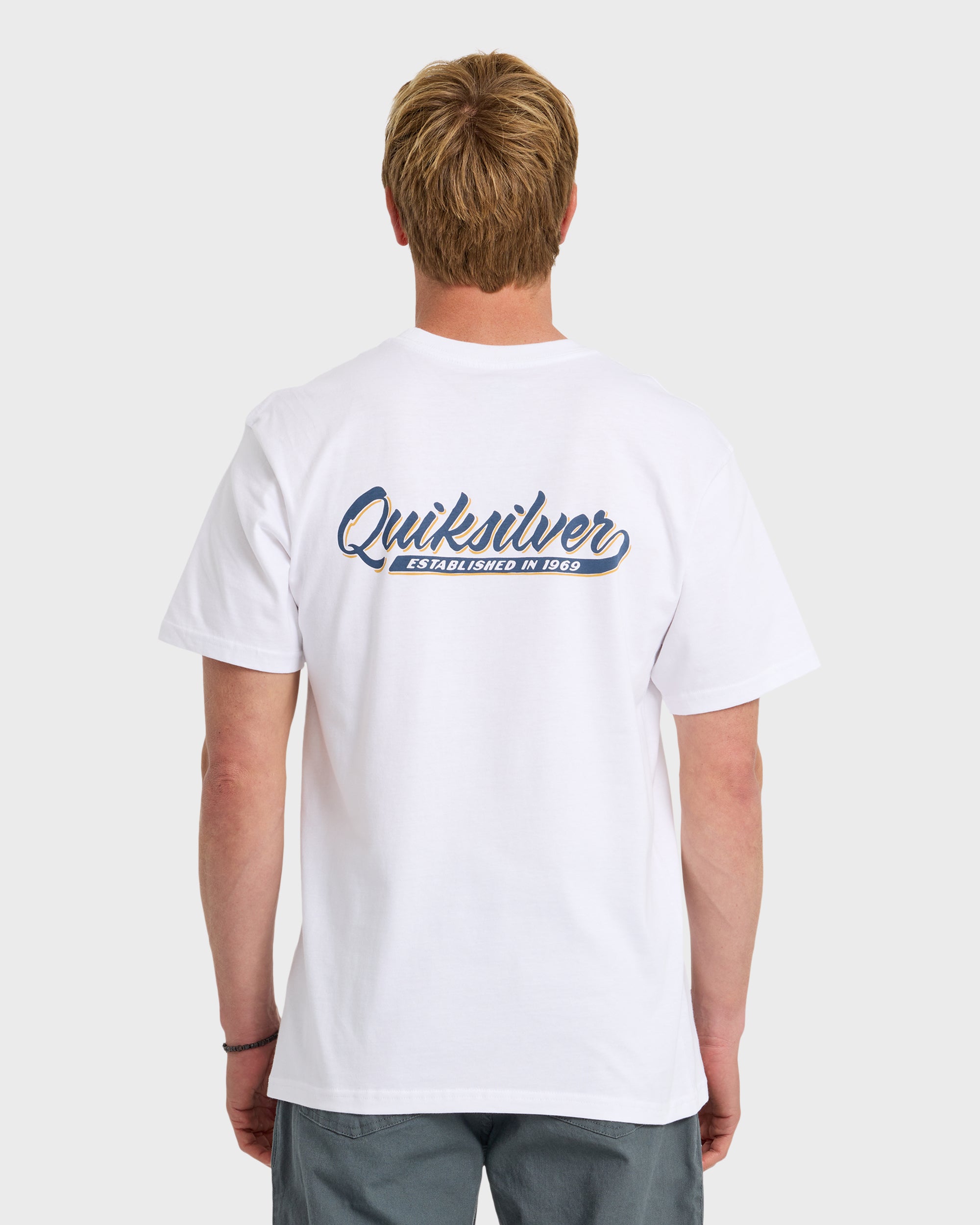 Thick To Thin Graphic Short Sleeve T-Shirt - White - Image 2