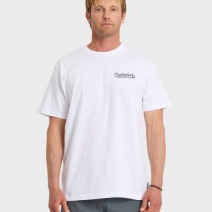 Thick To Thin Graphic Short Sleeve T-Shirt - White