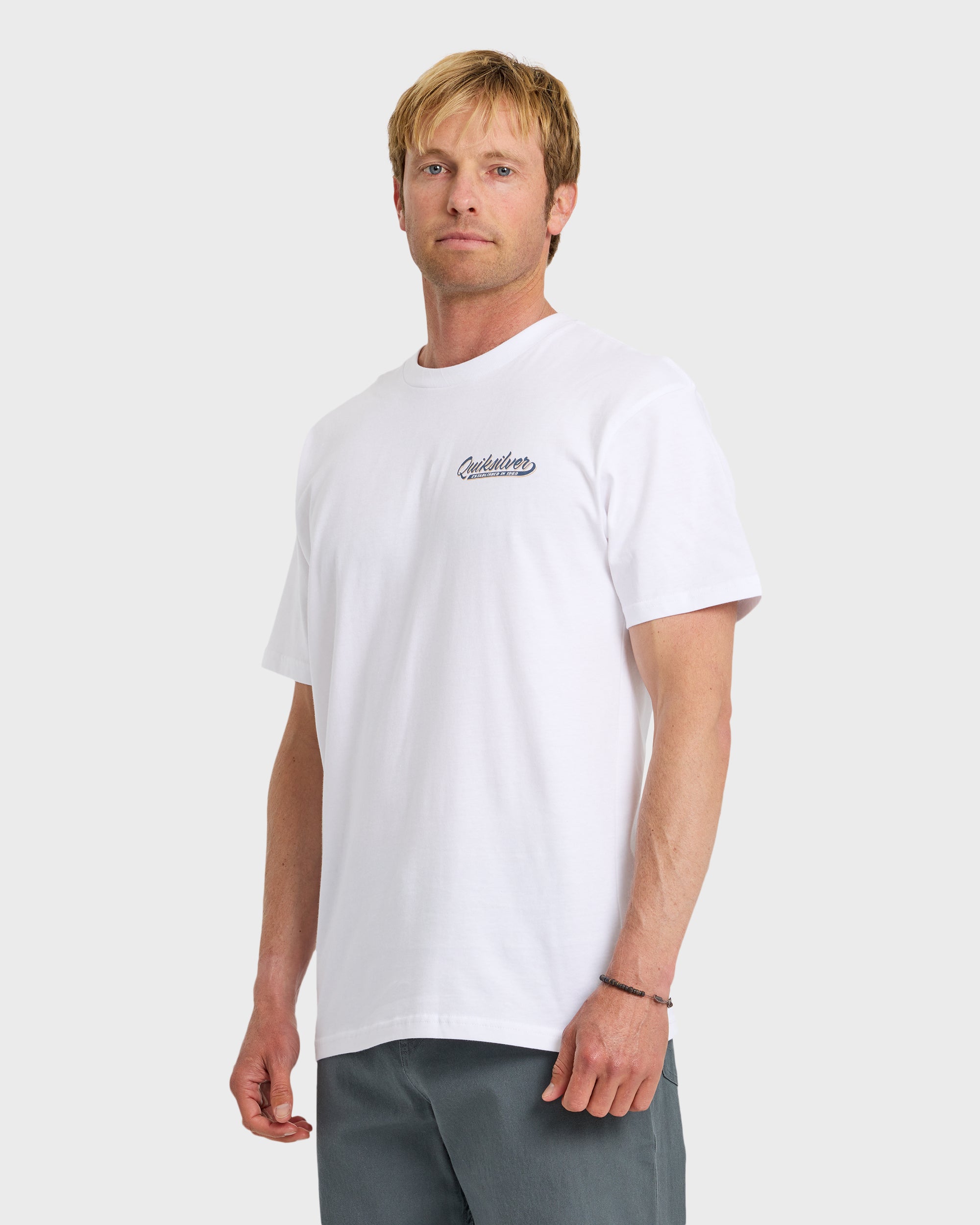 Thick To Thin Graphic Short Sleeve T-Shirt - White - Image 4