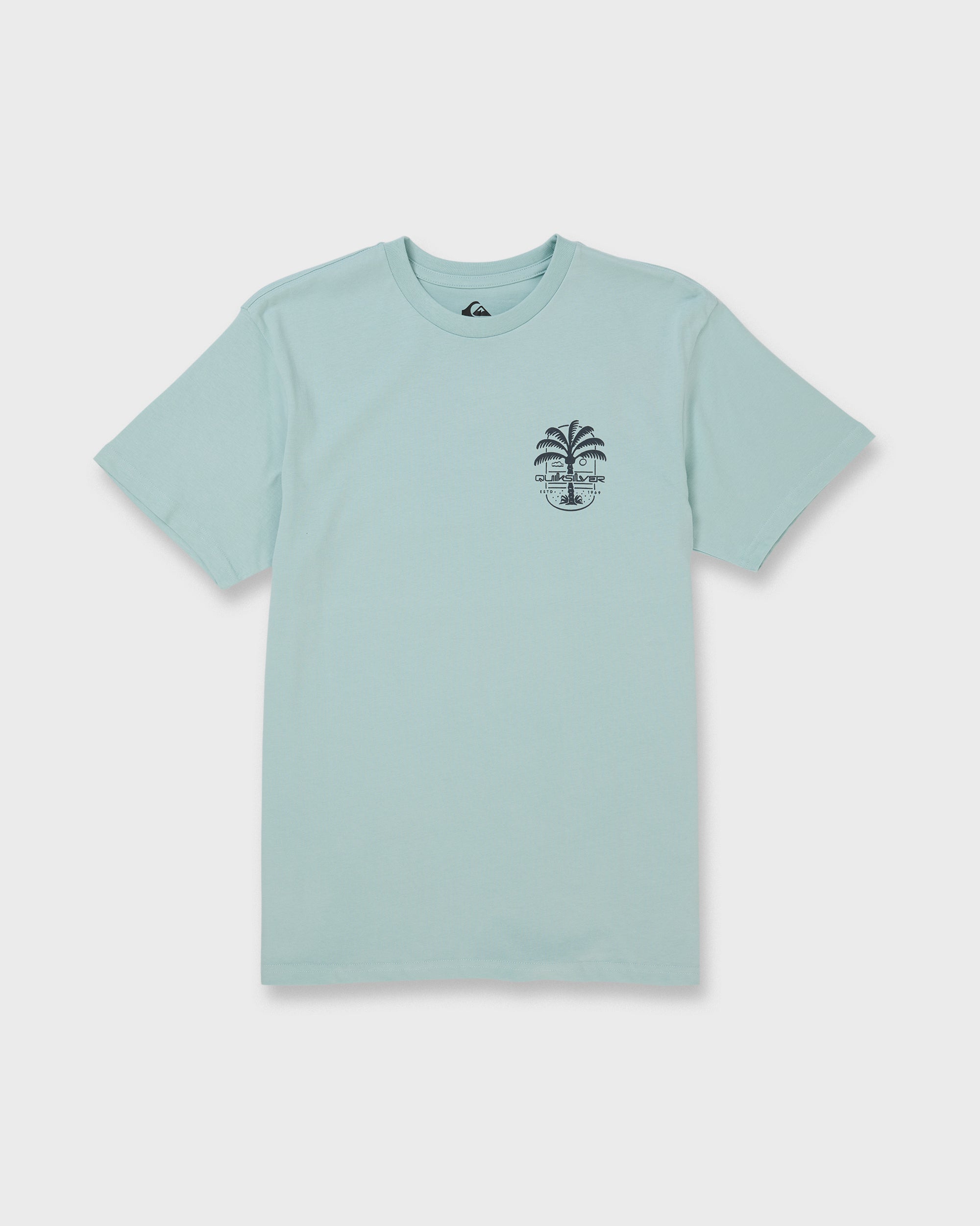 Uno Palm Short Sleeve T-Shirt - Blue Haze - Image 6