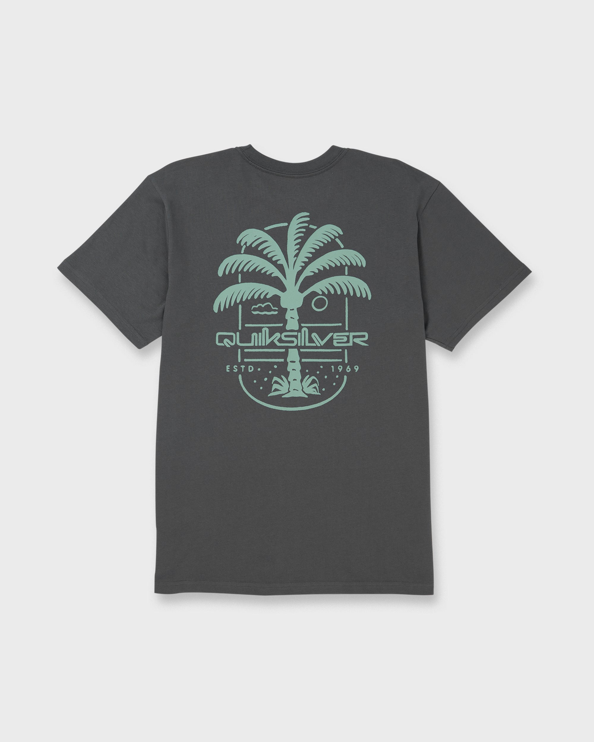 Uno Palm Short Sleeve T-Shirt - Iron Gate - Image 7