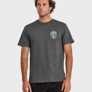 Uno Palm Short Sleeve T-Shirt - Iron Gate