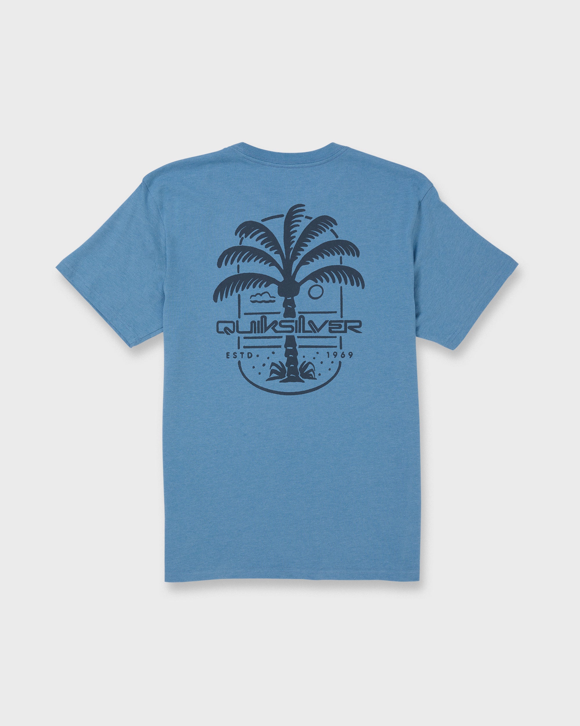 Uno Palm Short Sleeve T-Shirt - Riviera Heather - Image 7