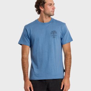 Uno Palm Short Sleeve T-Shirt - Riviera Heather