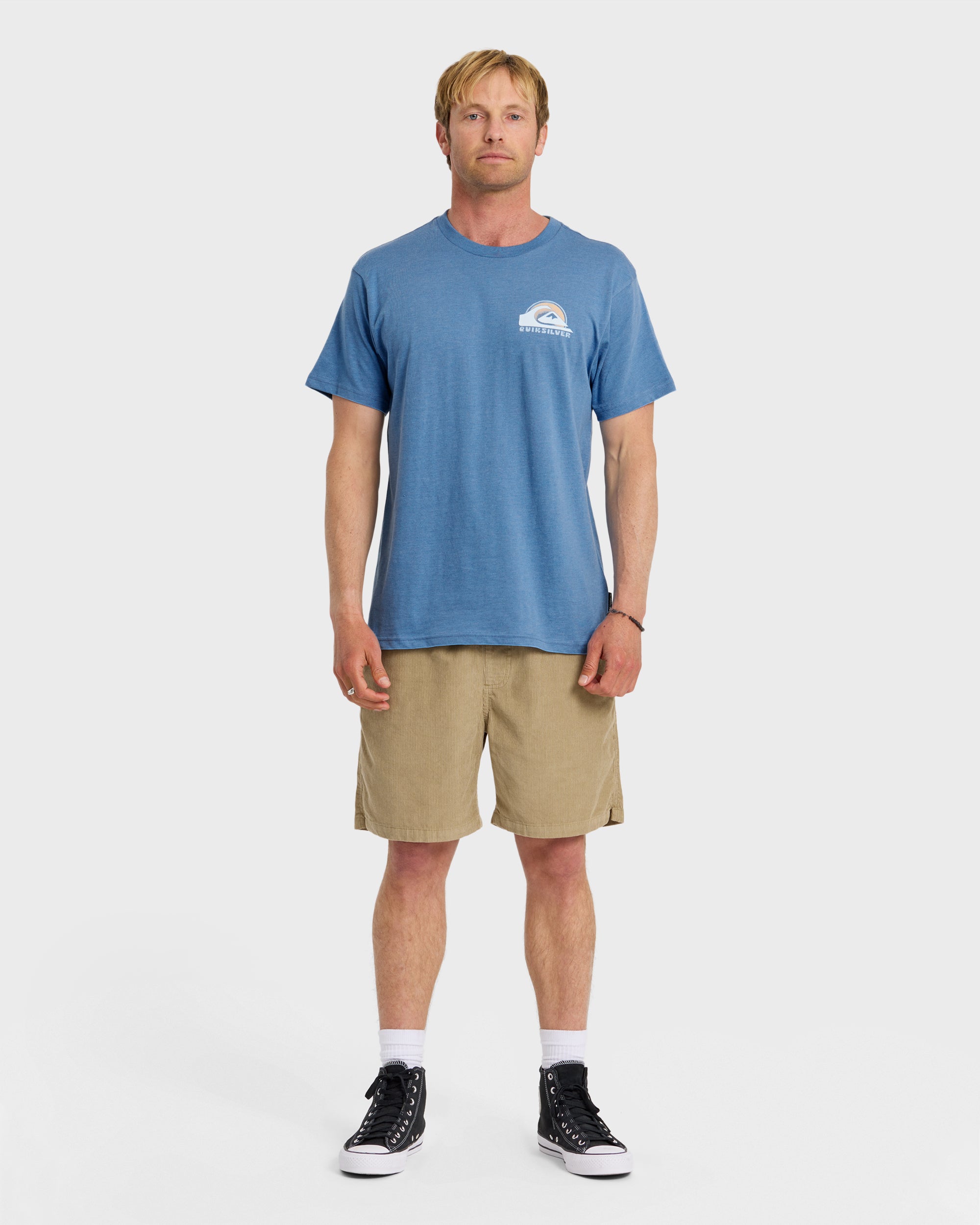 Wave Primitive Classic Short Sleeve T-Shirt - Riviera Heather - Image 3