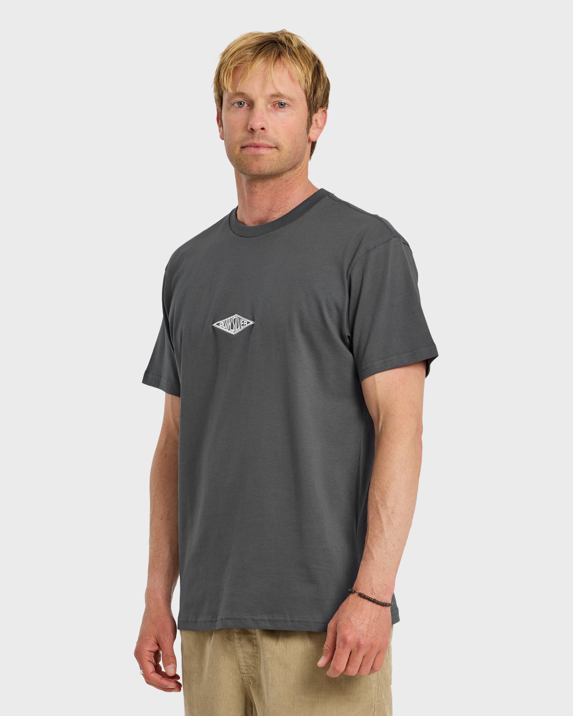 Work Ship Embroidered Short Sleeve T-Shirt - Iron Gate - Image 4