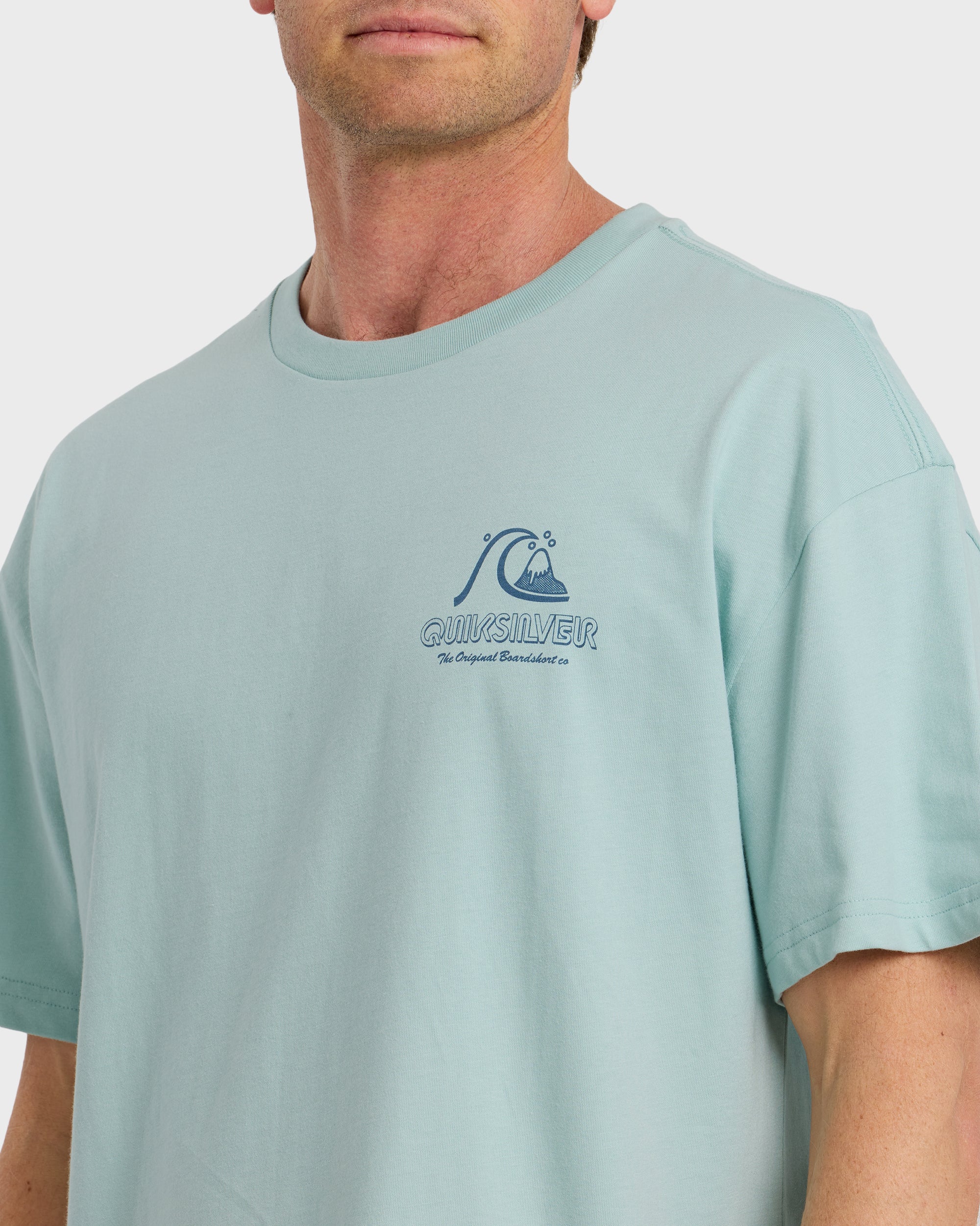 Vintage Bubble Originals Oversized Short Sleeve Graphic T-Shirt - Blue Haze - Image 5