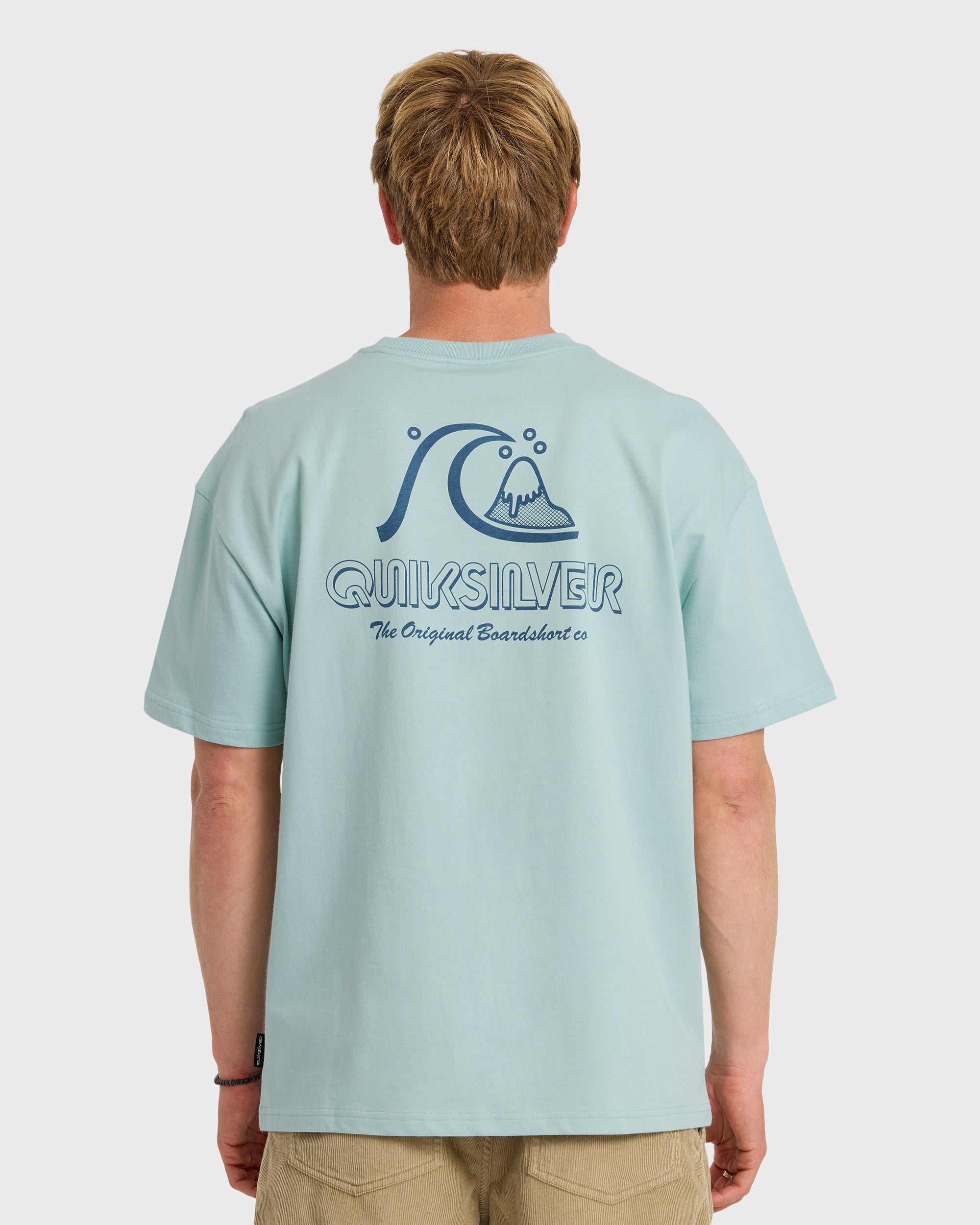 Vintage Bubble Originals Oversized Short Sleeve Graphic T-Shirt - Blue Haze - Image 2
