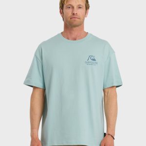 Vintage Bubble Originals Oversized Short Sleeve Graphic T-Shirt - Blue Haze