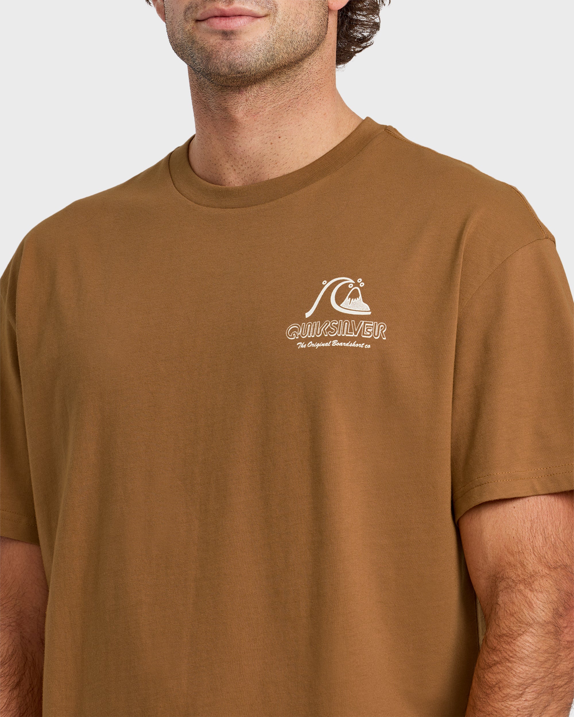 Vintage Bubble Originals Oversized Short Sleeve Graphic T-Shirt - Tobacco - Image 4