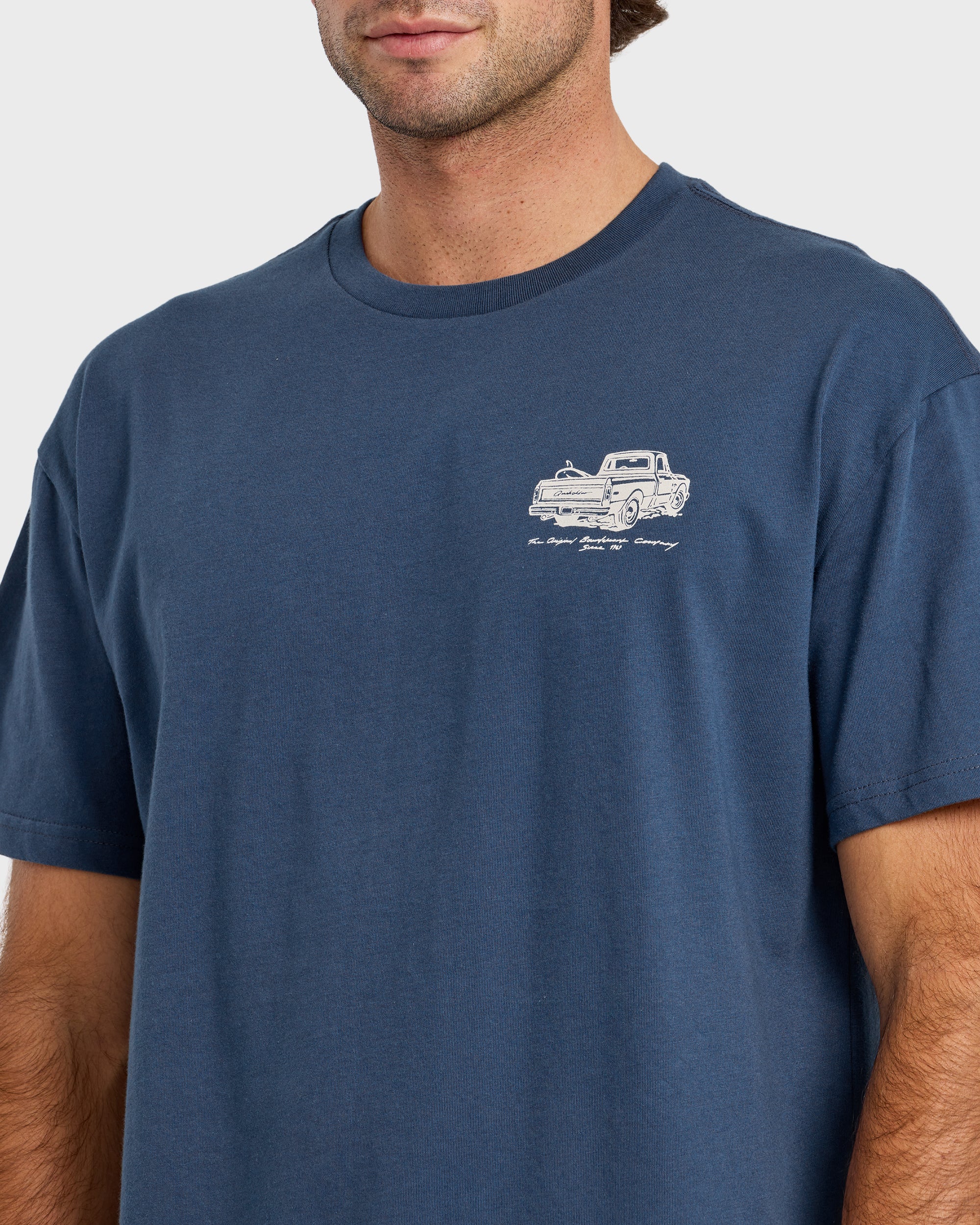 Get Out There Originals Oversized Short Sleeve T-Shirt - Dark Denim - Image 5