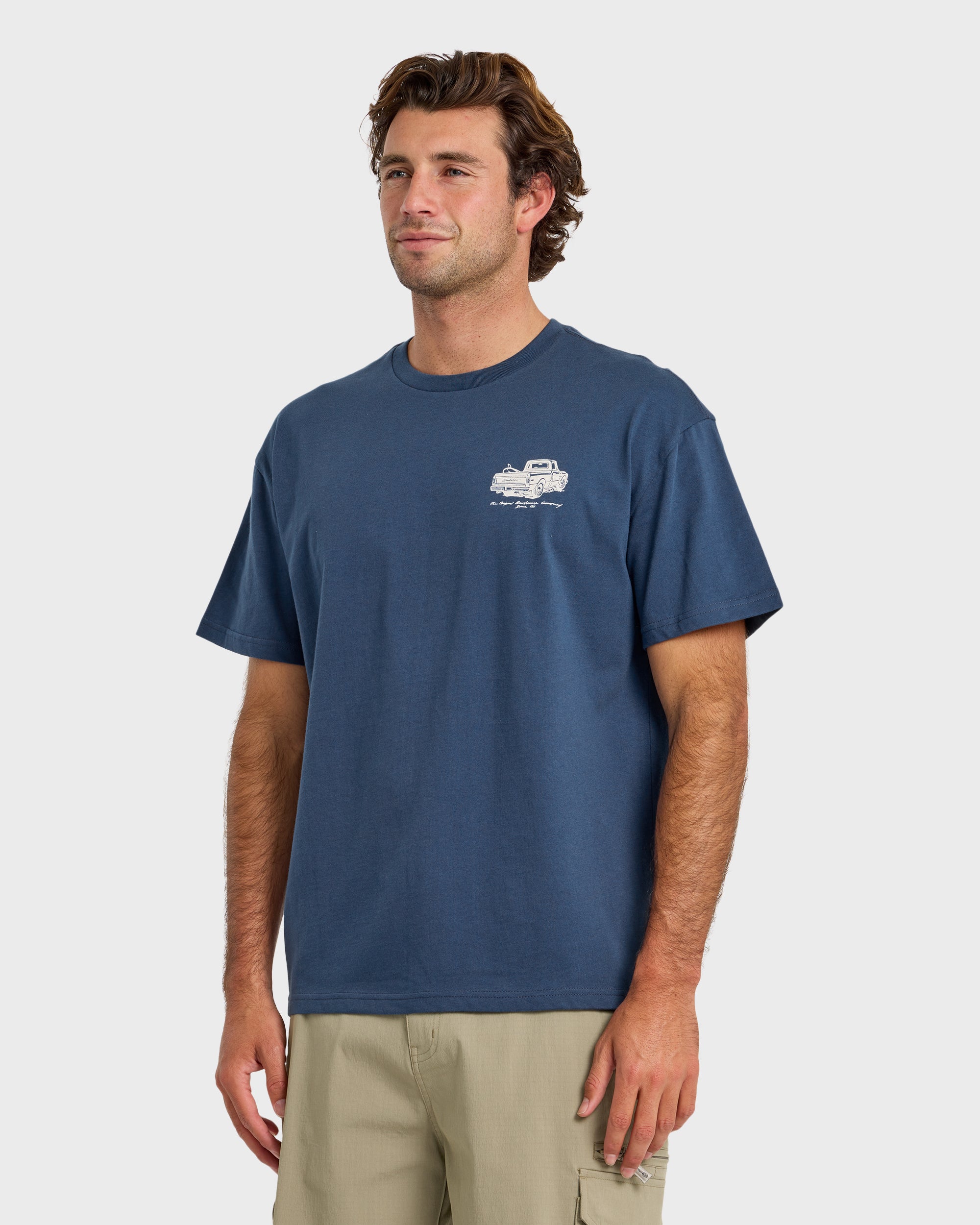Get Out There Originals Oversized Short Sleeve T-Shirt - Dark Denim - Image 4
