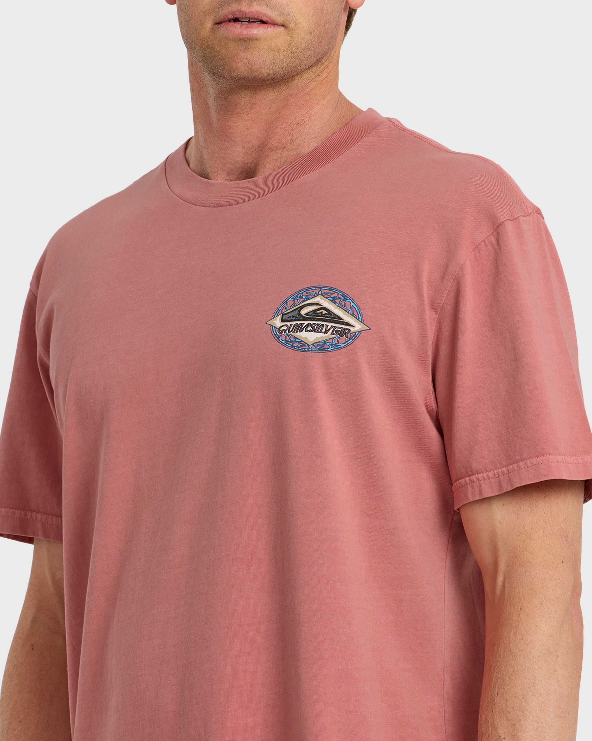 Foil Stamp Pigment-Dyed Short Sleeve T-Shirt - Desert Sand - Image 5