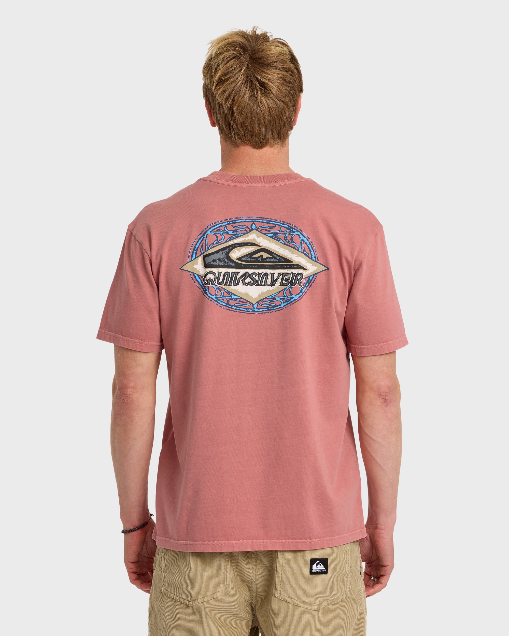 Foil Stamp Pigment-Dyed Short Sleeve T-Shirt - Desert Sand - Image 2