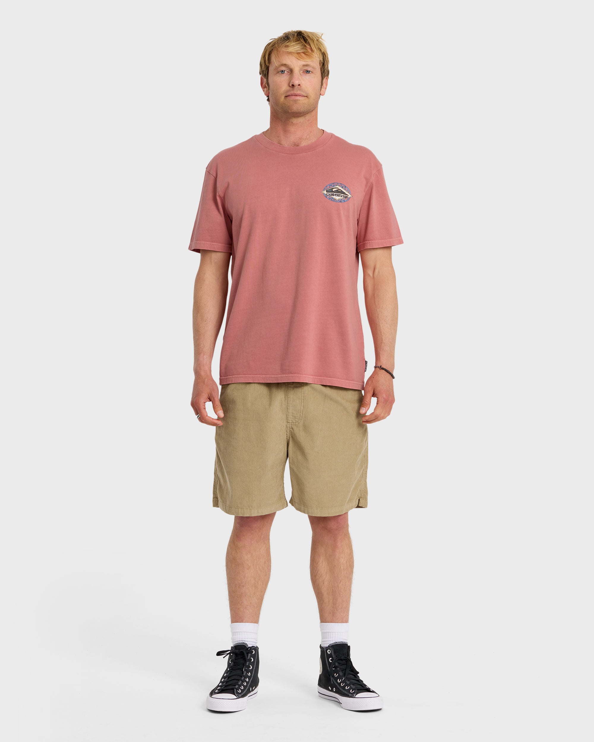 Foil Stamp Pigment-Dyed Short Sleeve T-Shirt - Desert Sand - Image 3
