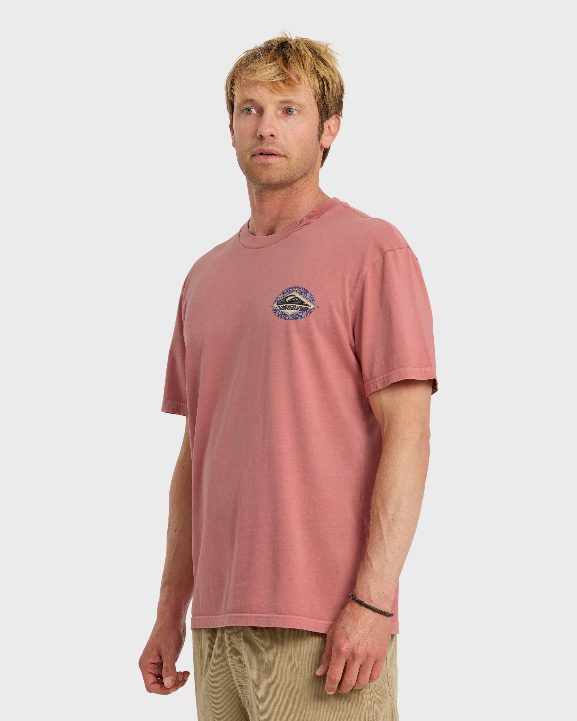 Foil Stamp Pigment-Dyed Short Sleeve T-Shirt - Desert Sand - Image 4