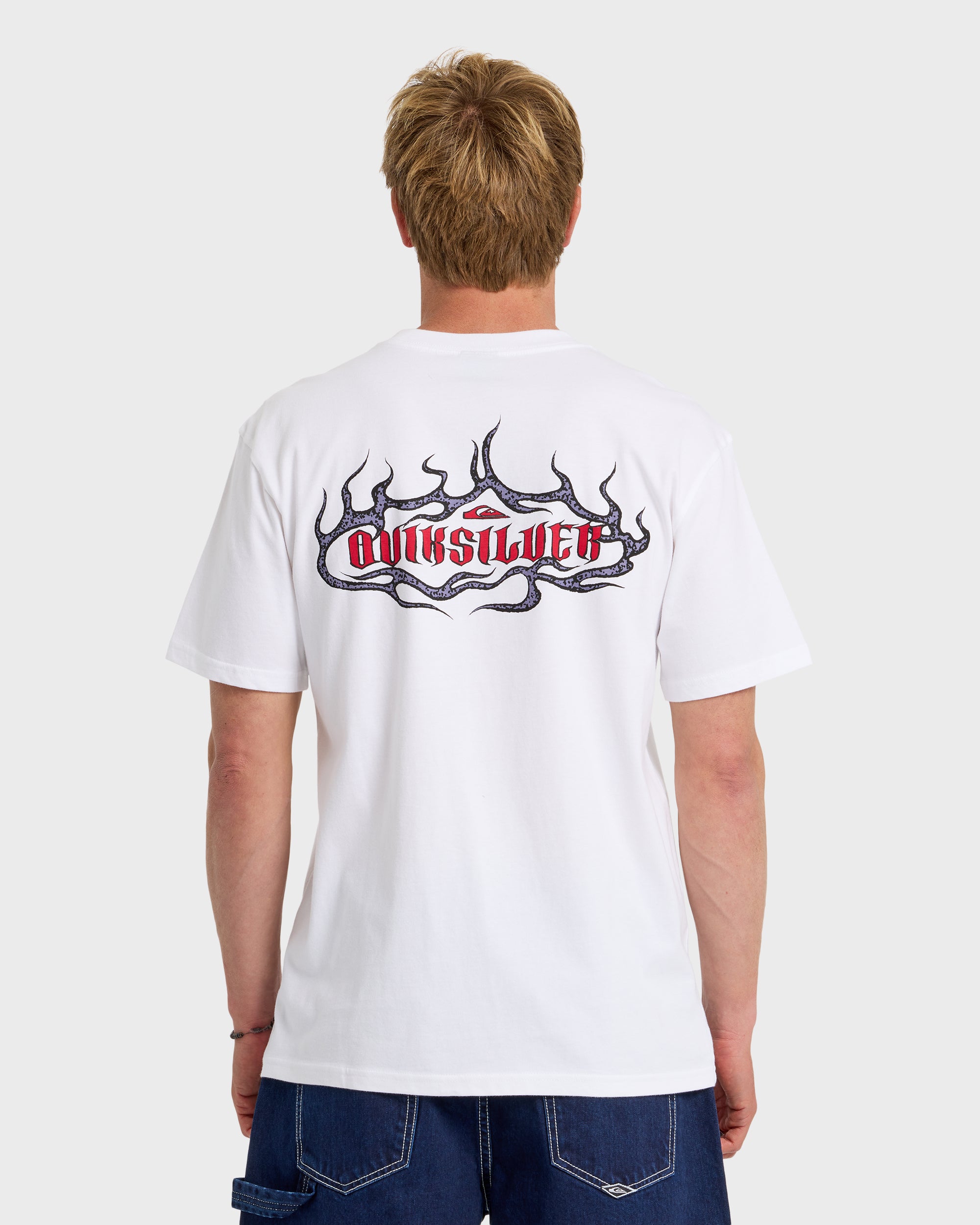 Dark Torch Pigment-Dyed Short Sleeve T-Shirt - White - Image 2