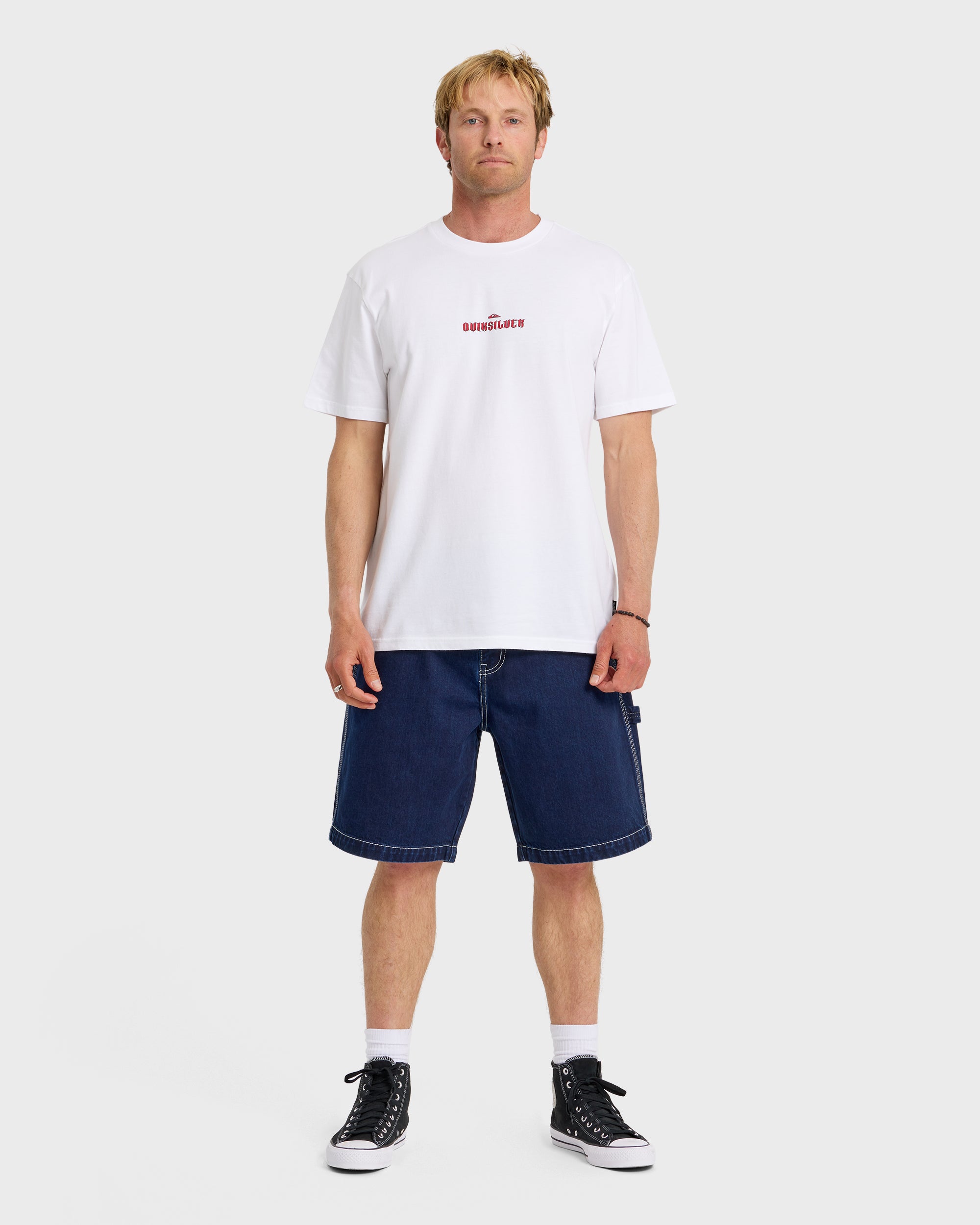 Dark Torch Pigment-Dyed Short Sleeve T-Shirt - White - Image 3