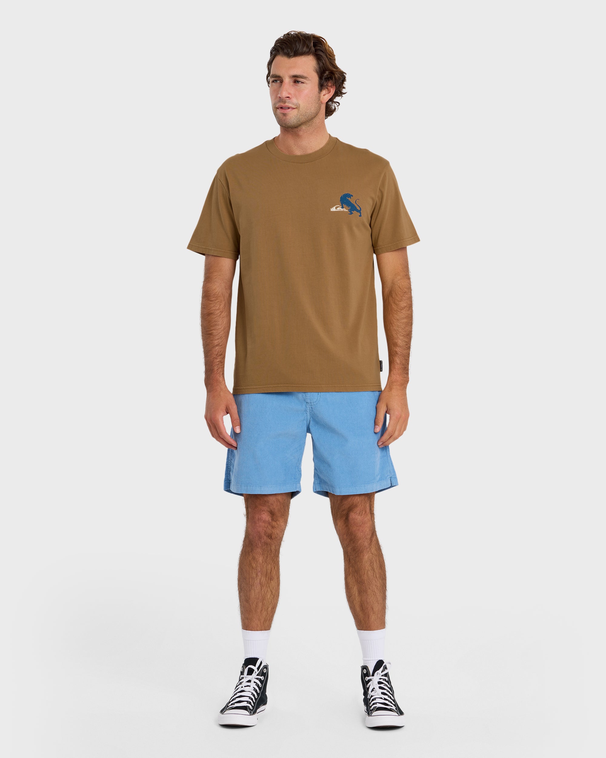 Jungle Bite Pigment-Dyed Short Sleeve T-Shirt - Tobacco - Image 3