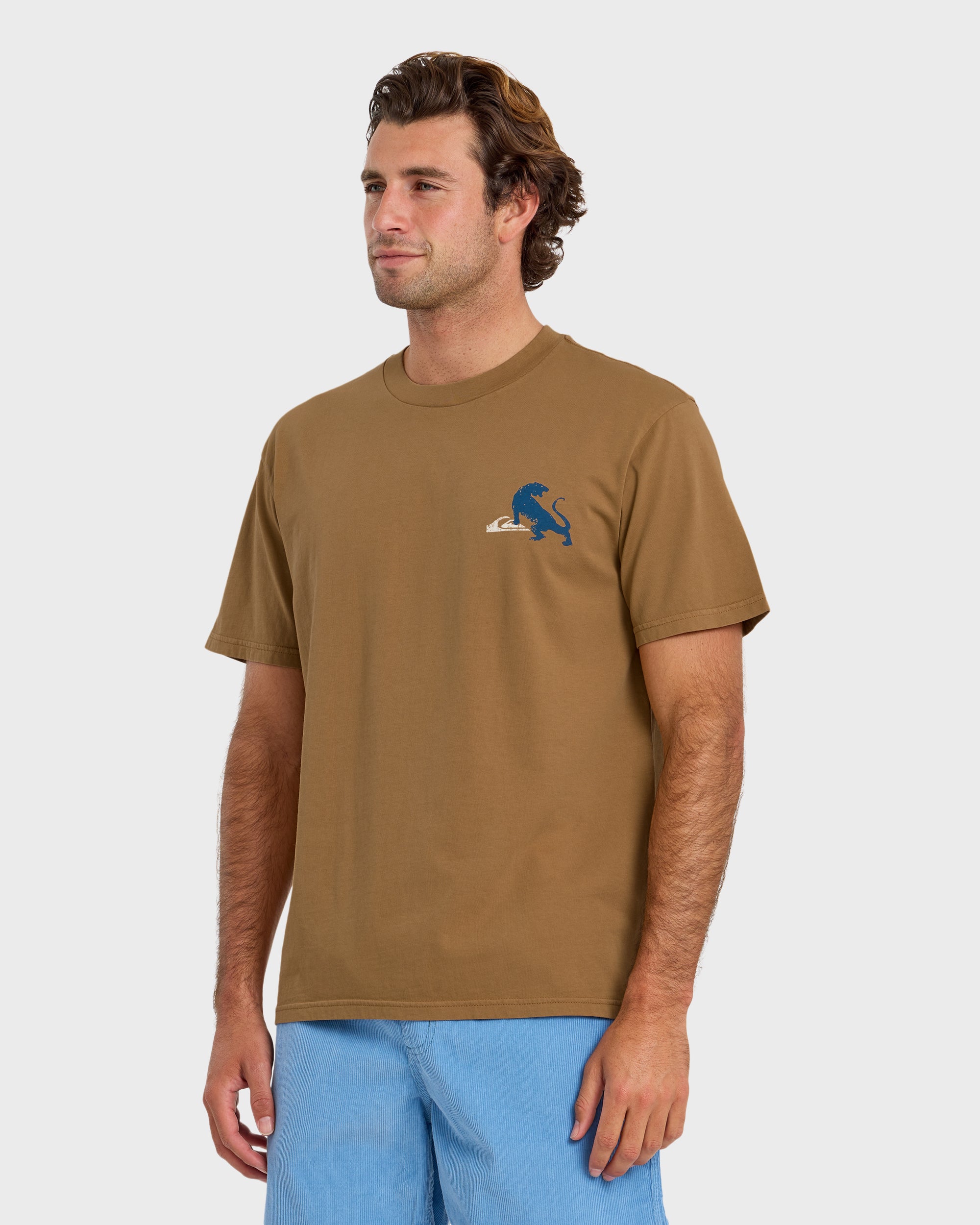 Jungle Bite Pigment-Dyed Short Sleeve T-Shirt - Tobacco - Image 4