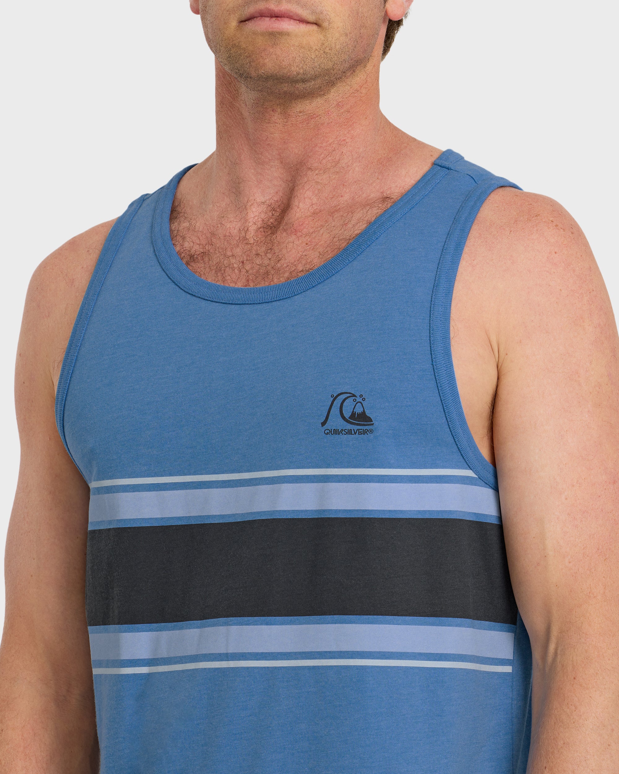Floater Stripe Tank - Riviera Heather - Image 5