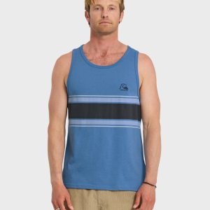 Floater Stripe Tank - Riviera Heather