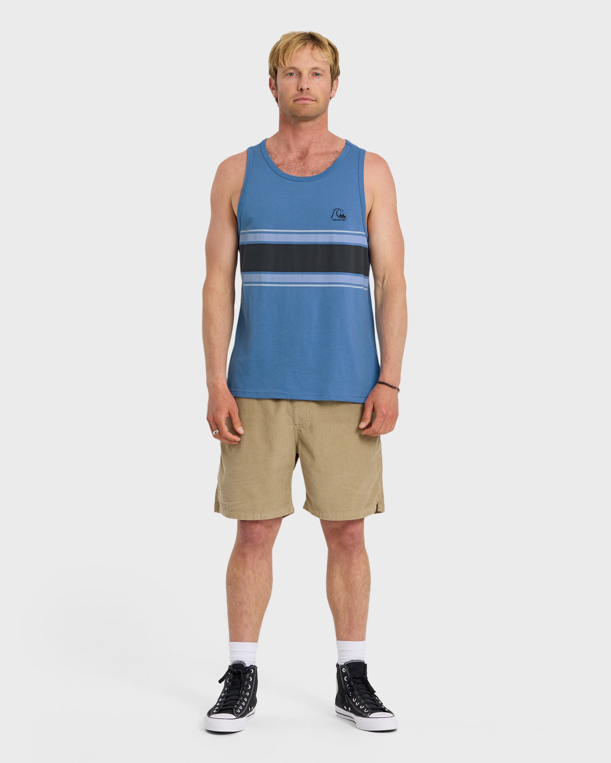 Floater Stripe Tank - Riviera Heather - Image 3