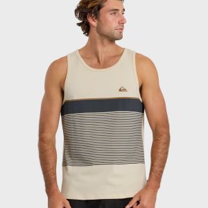 Tijuana Striped Tank - Bone White