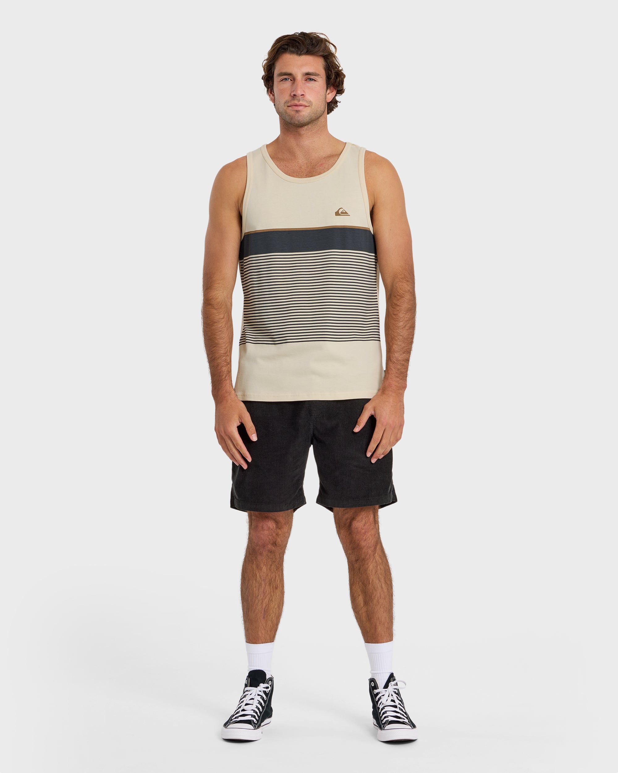Tijuana Striped Tank - Bone White - Image 3