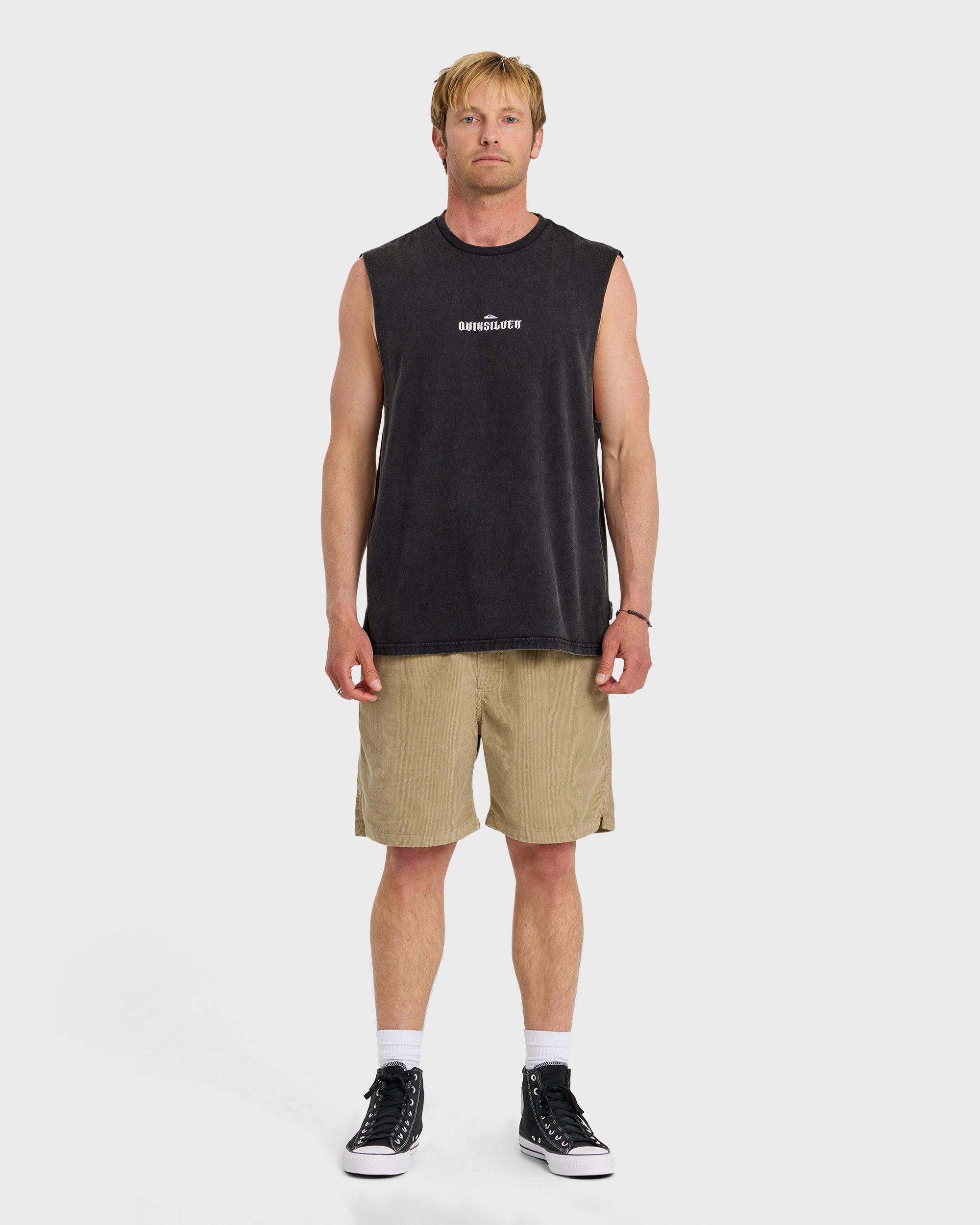 Dark Torch Acid Wash Oversized Tank - Phantom - Image 3