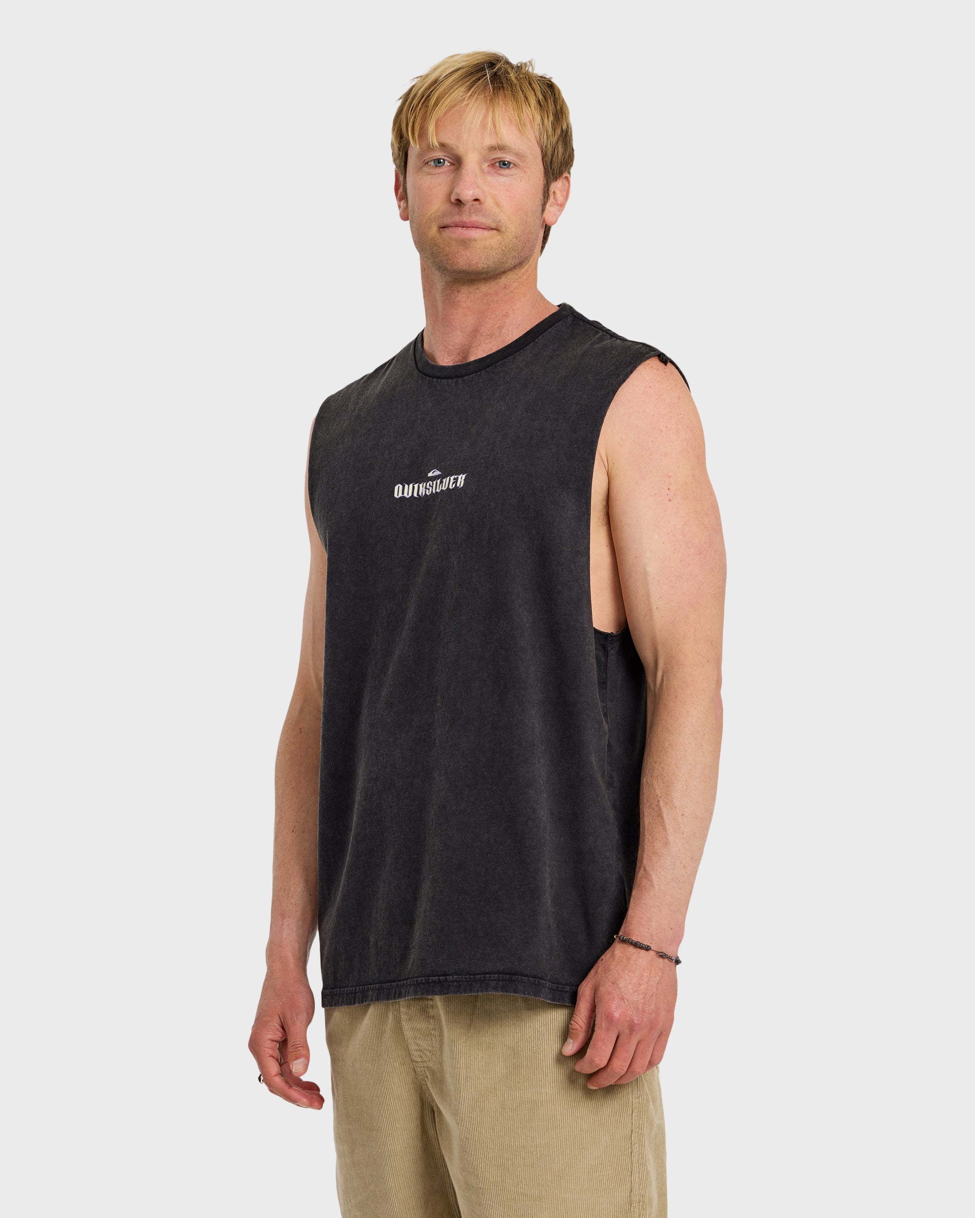 Dark Torch Acid Wash Oversized Tank - Phantom - Image 4