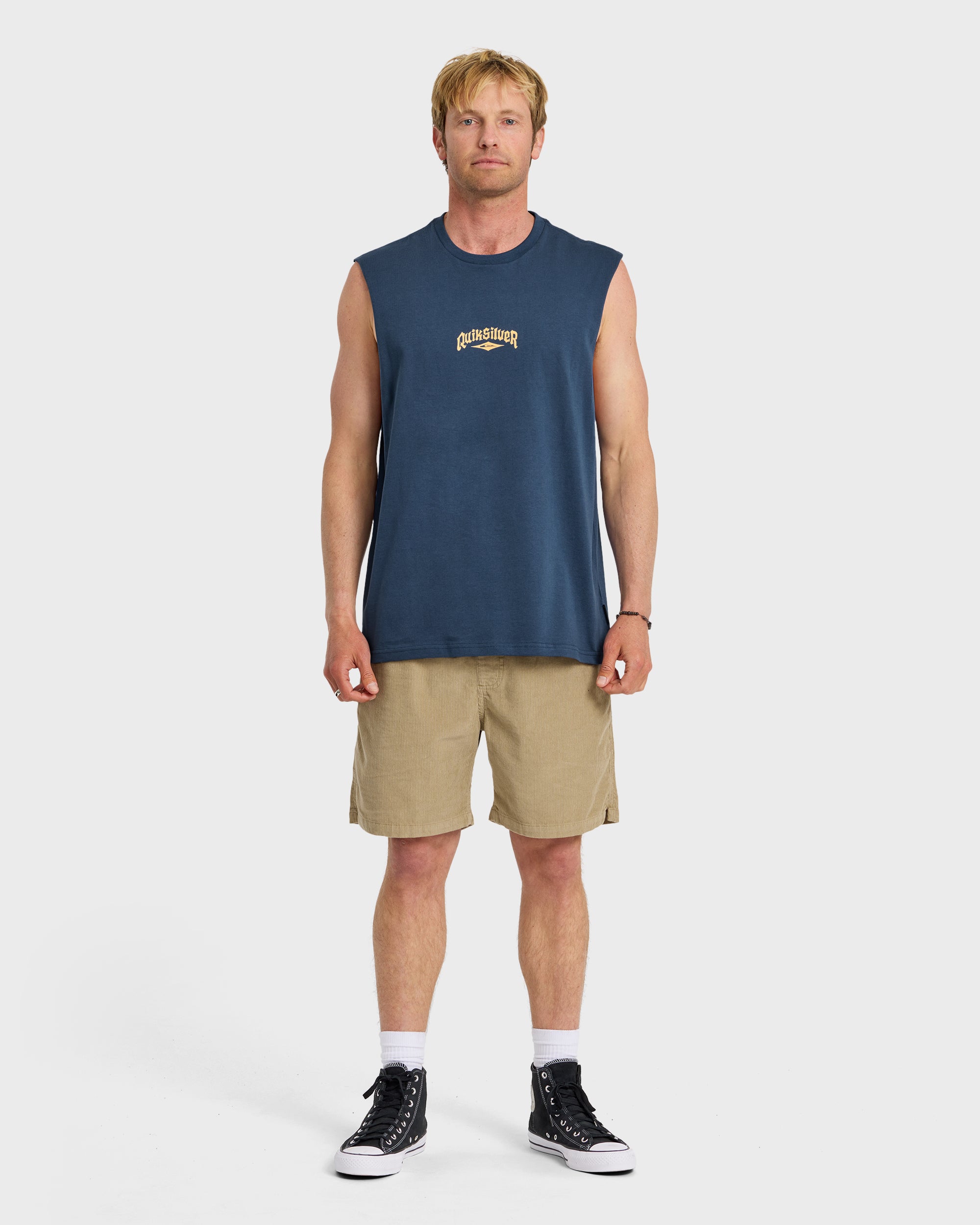 Diamond Arch Oversized Tank - Dark Denim - Image 3