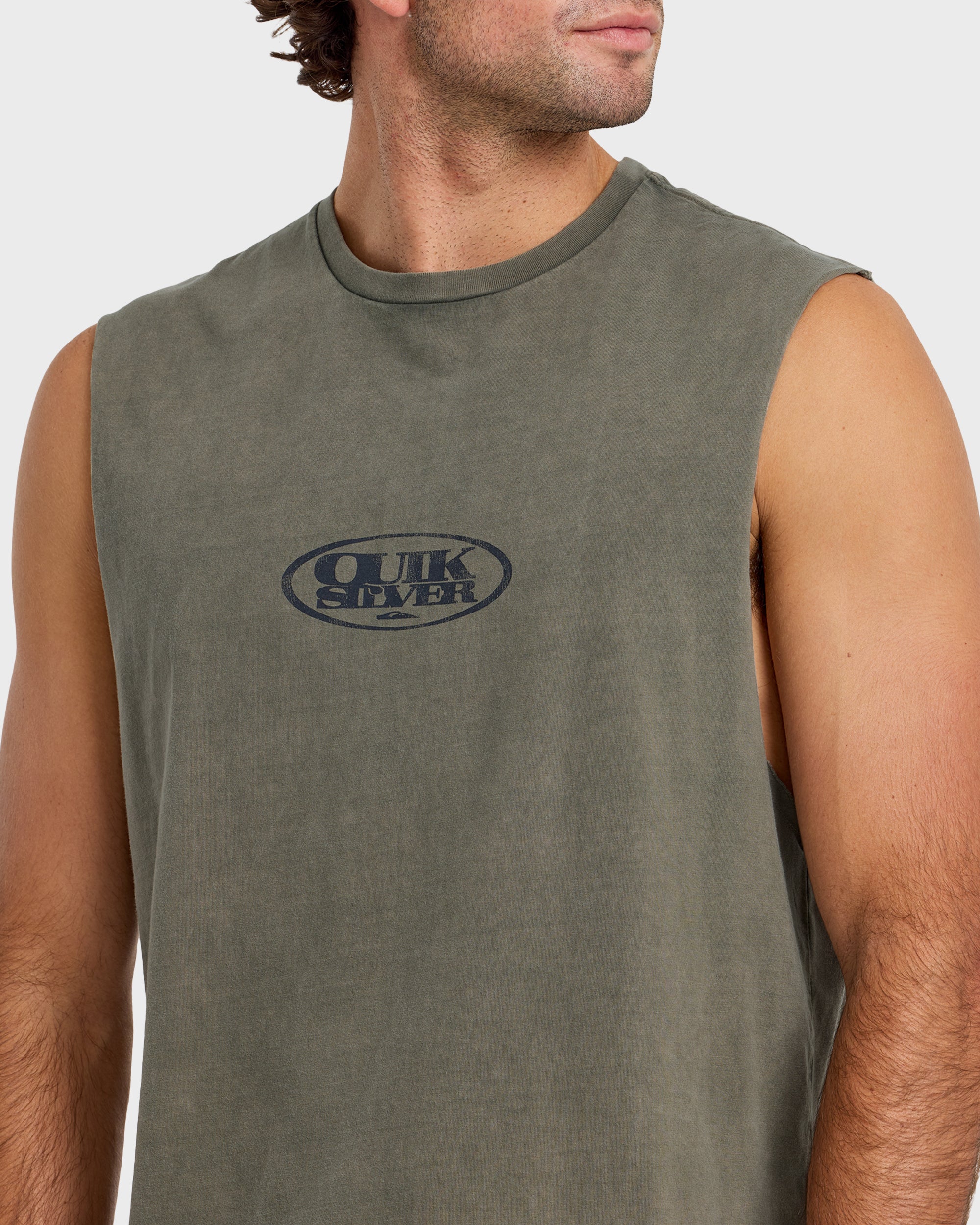 Blends Oversized Acid Wash Tank Top - Grape Leaf - Image 5