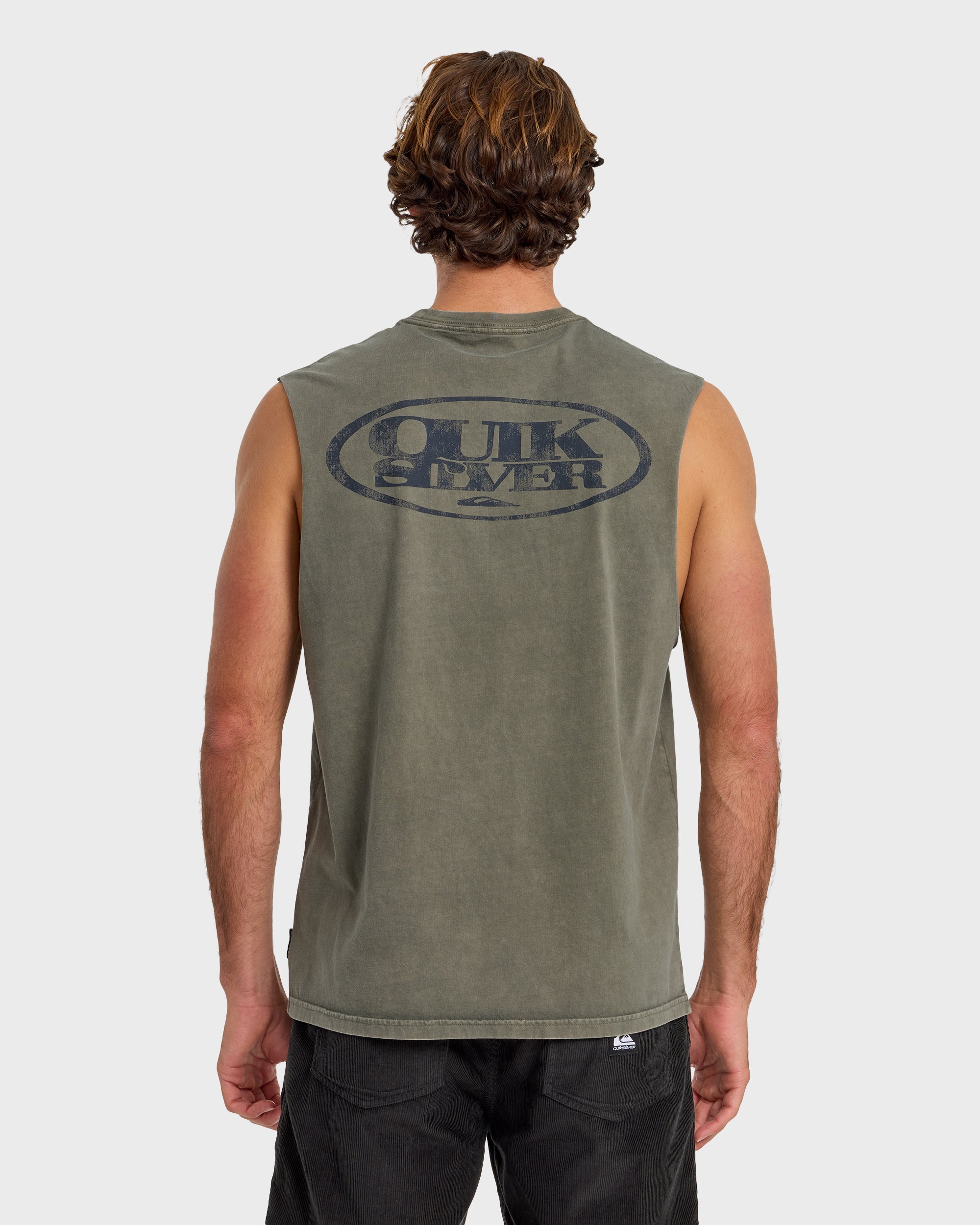 Blends Oversized Acid Wash Tank Top - Grape Leaf - Image 2