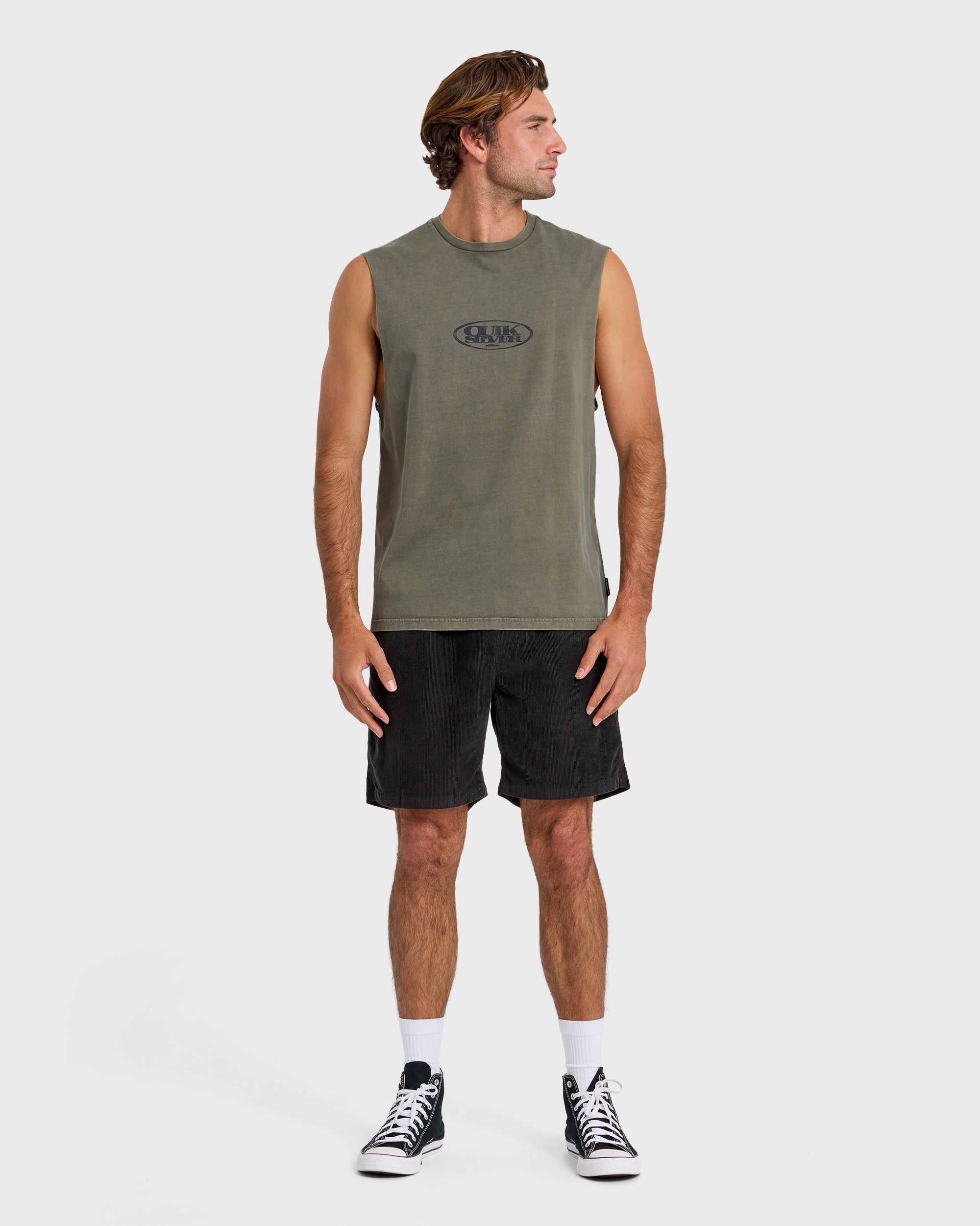 Blends Oversized Acid Wash Tank Top - Grape Leaf - Image 3