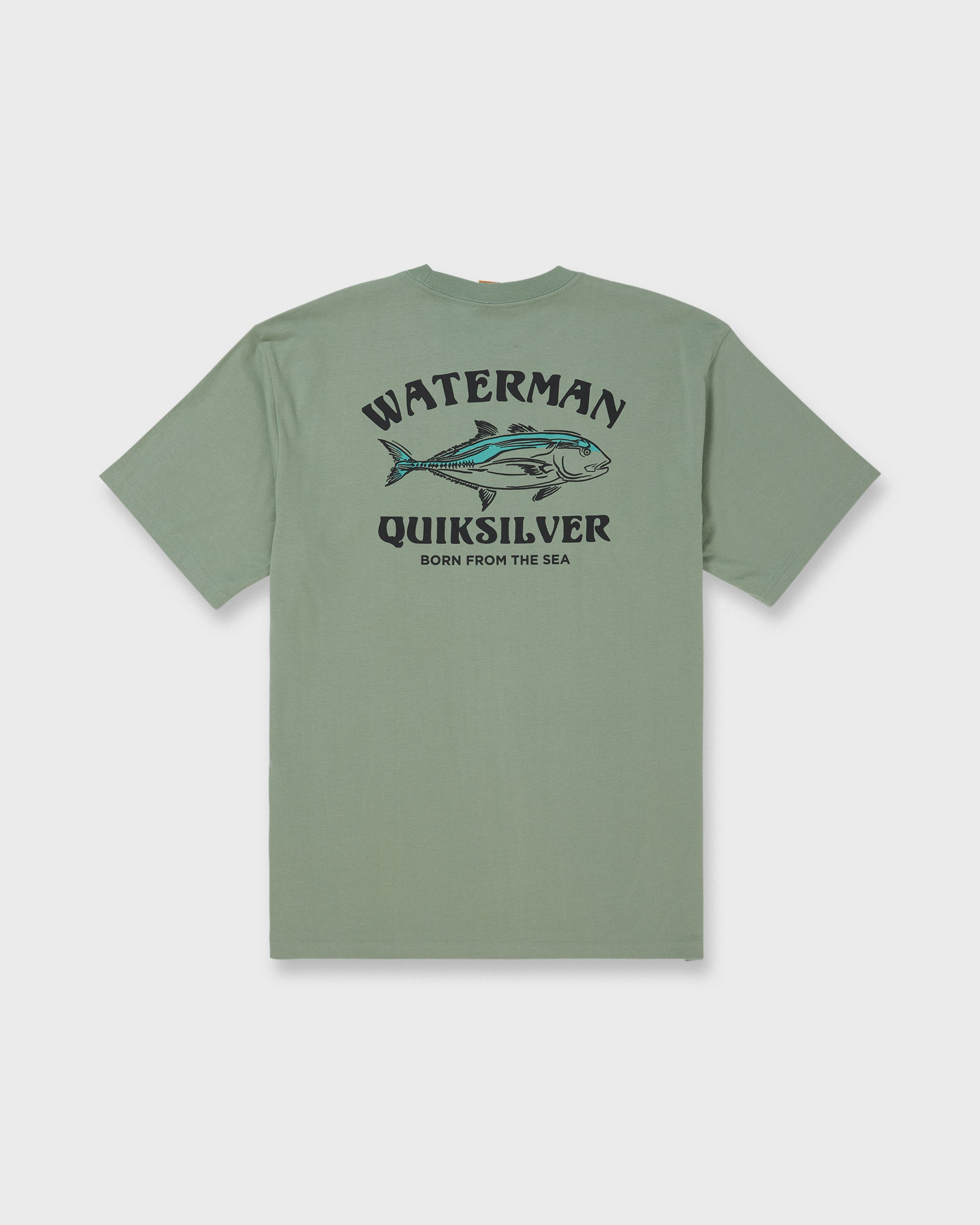 Waterman Trolling Short Sleeve Sueded Graphic T-Shirt - Lily Pad - Image 7