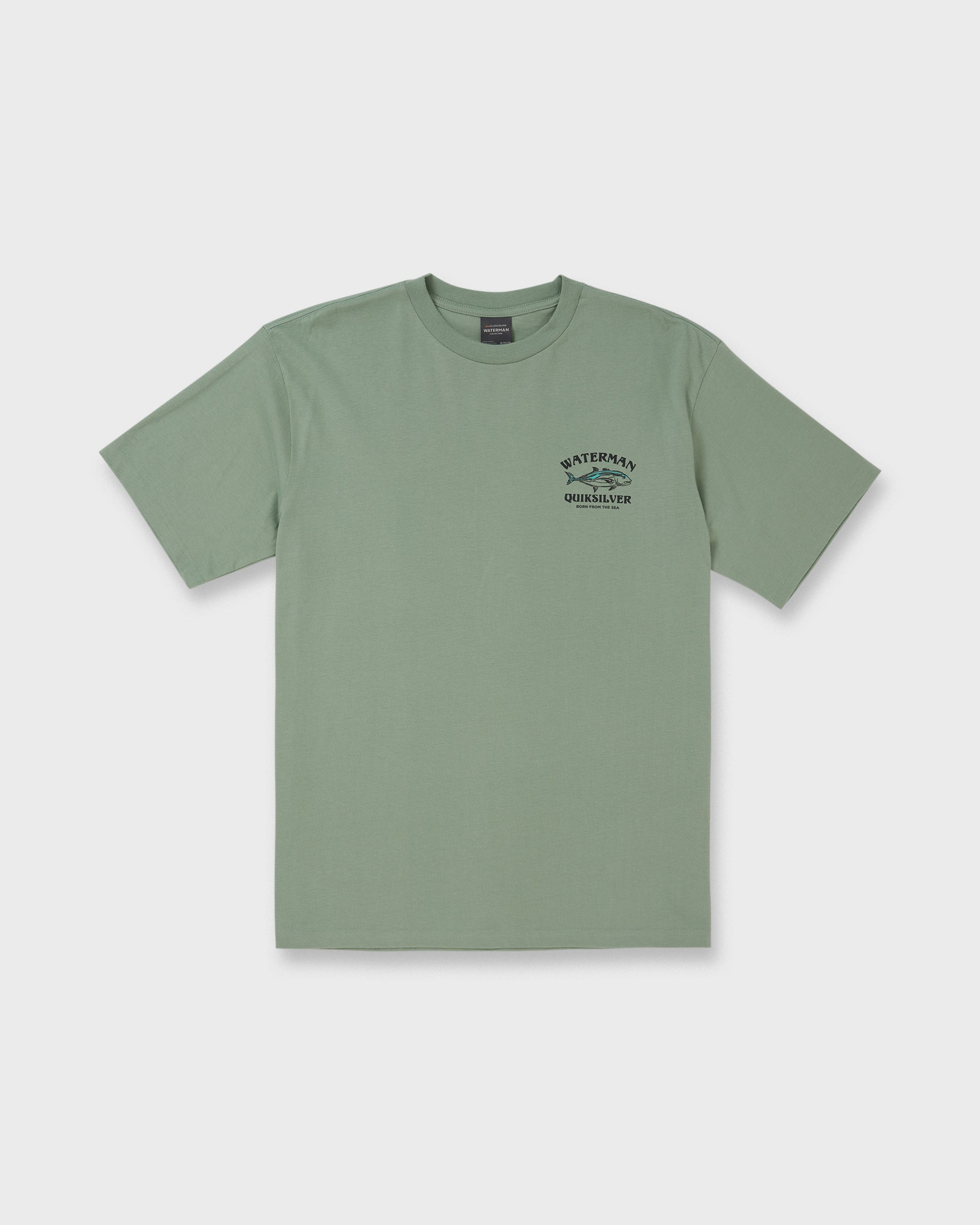 Waterman Trolling Short Sleeve Sueded Graphic T-Shirt - Lily Pad - Image 6