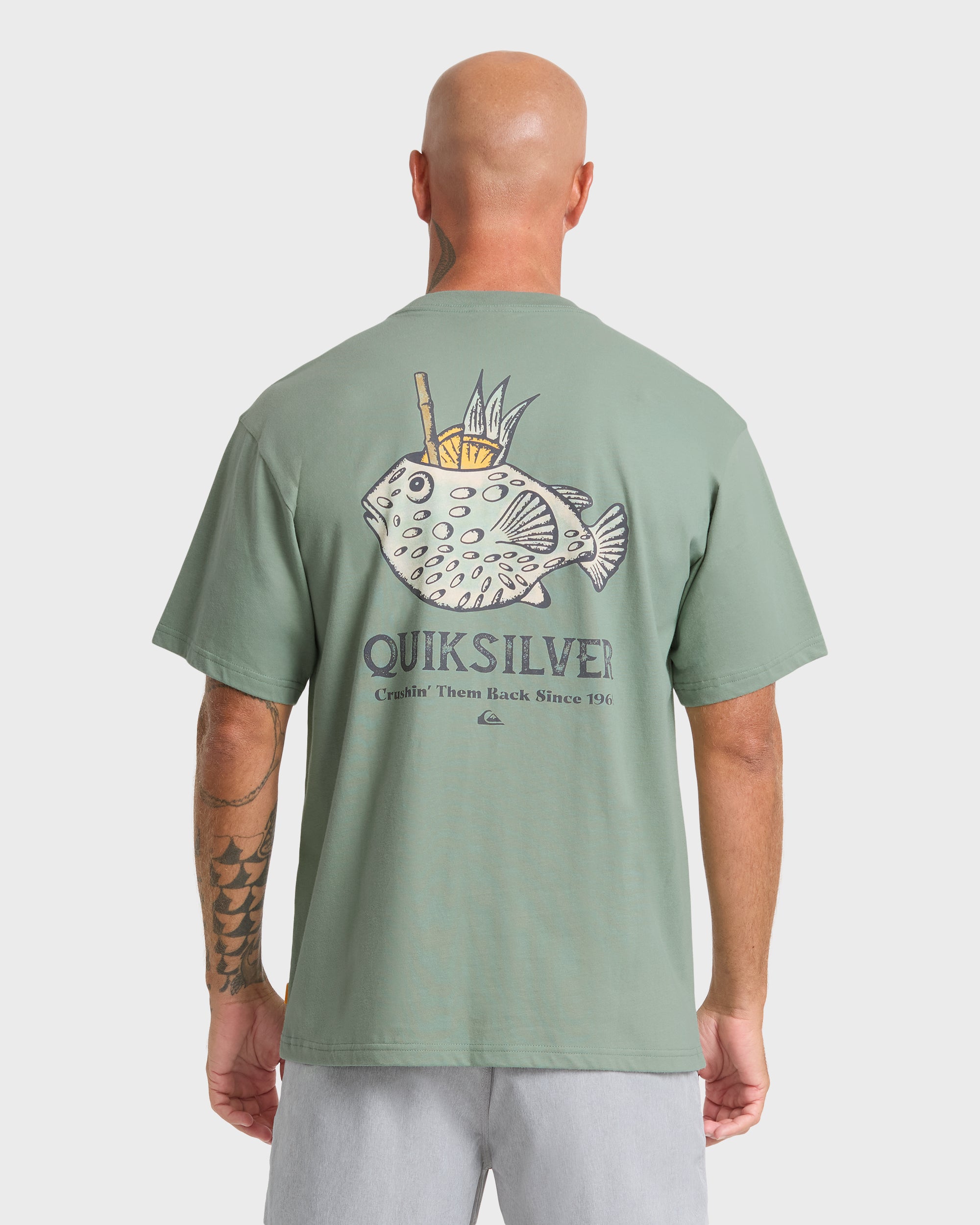 Waterman Mai Tai Time Short Sleeve T?Shirt - Lily Pad - Image 2