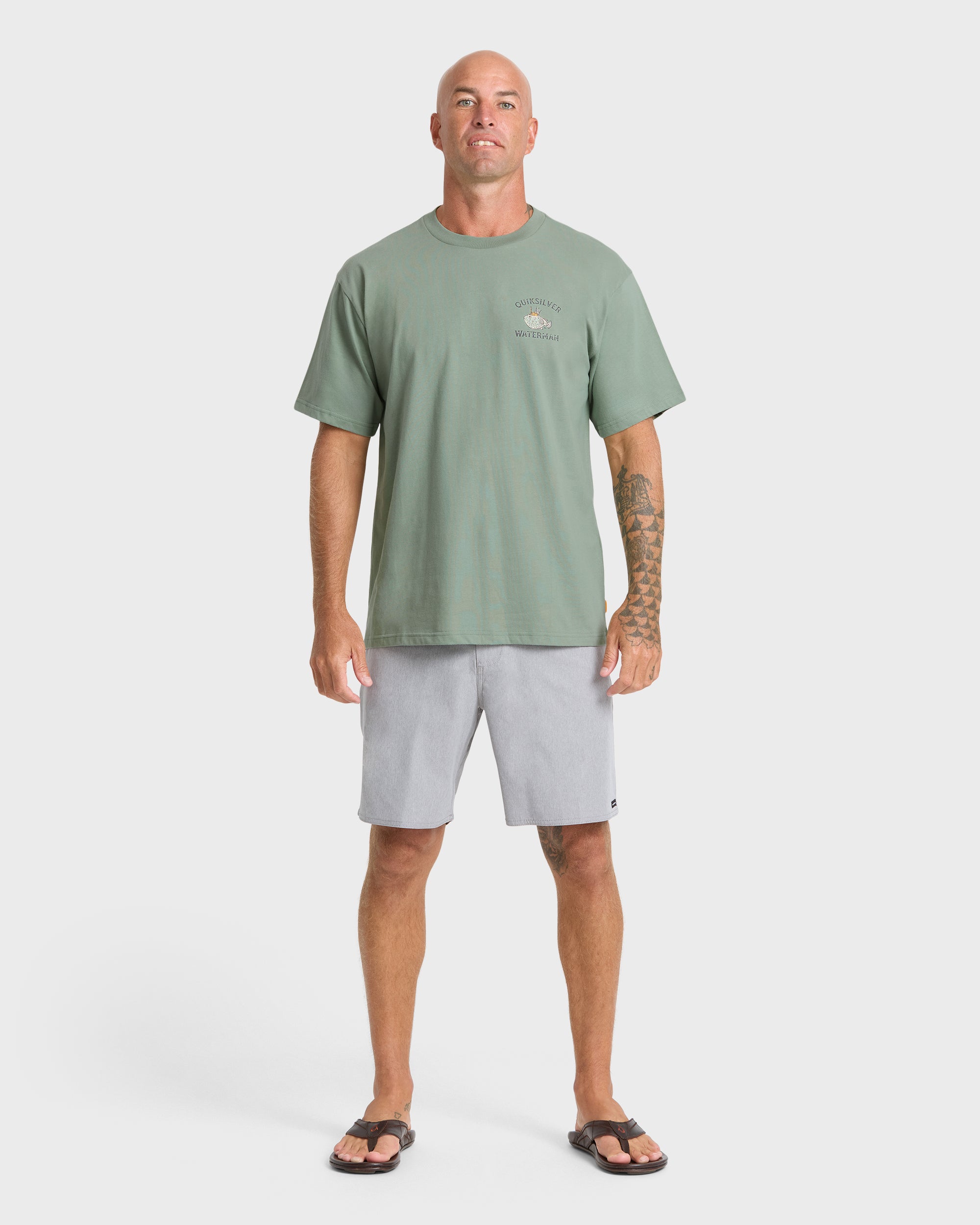 Waterman Mai Tai Time Short Sleeve T?Shirt - Lily Pad - Image 3