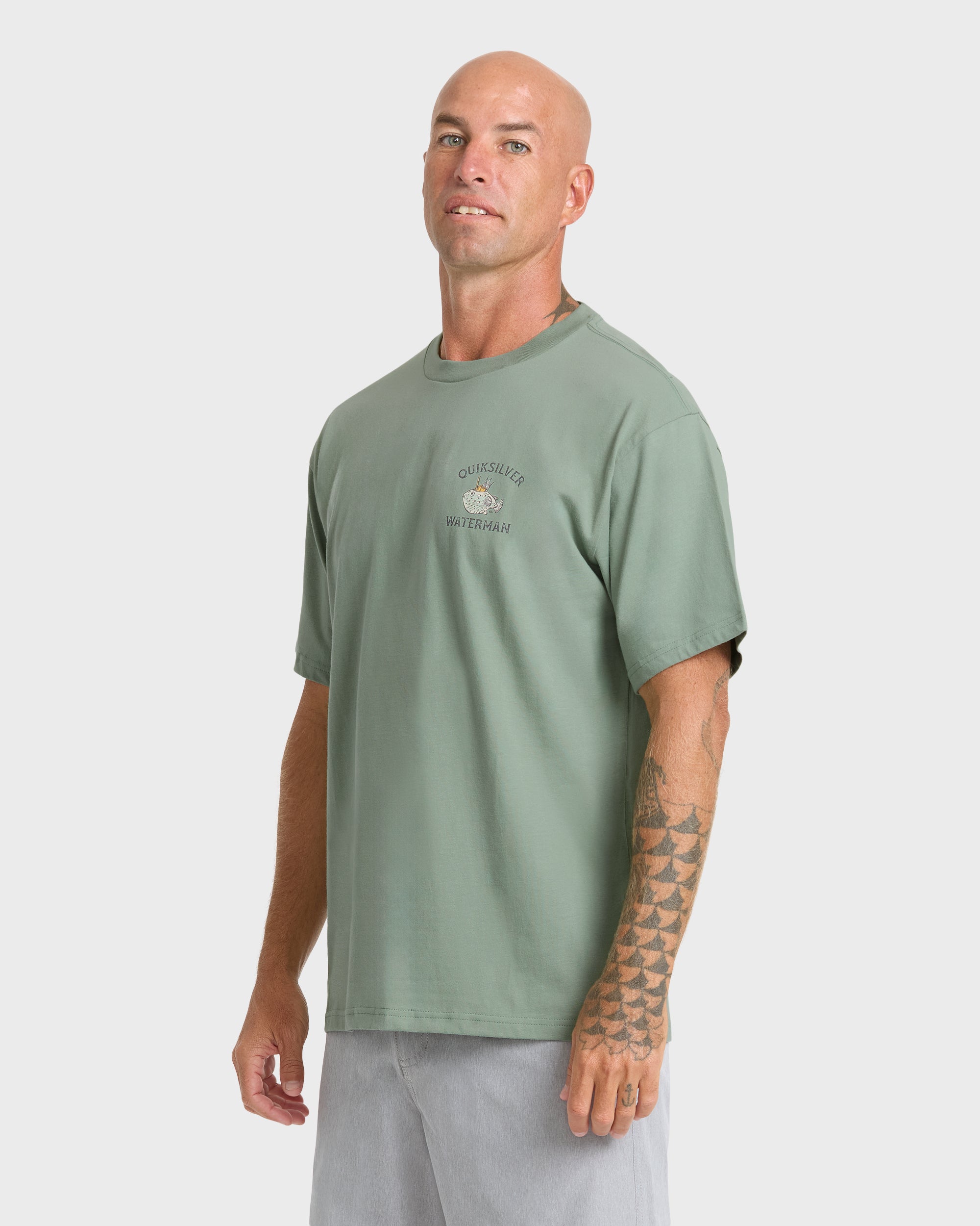 Waterman Mai Tai Time Short Sleeve T?Shirt - Lily Pad - Image 4
