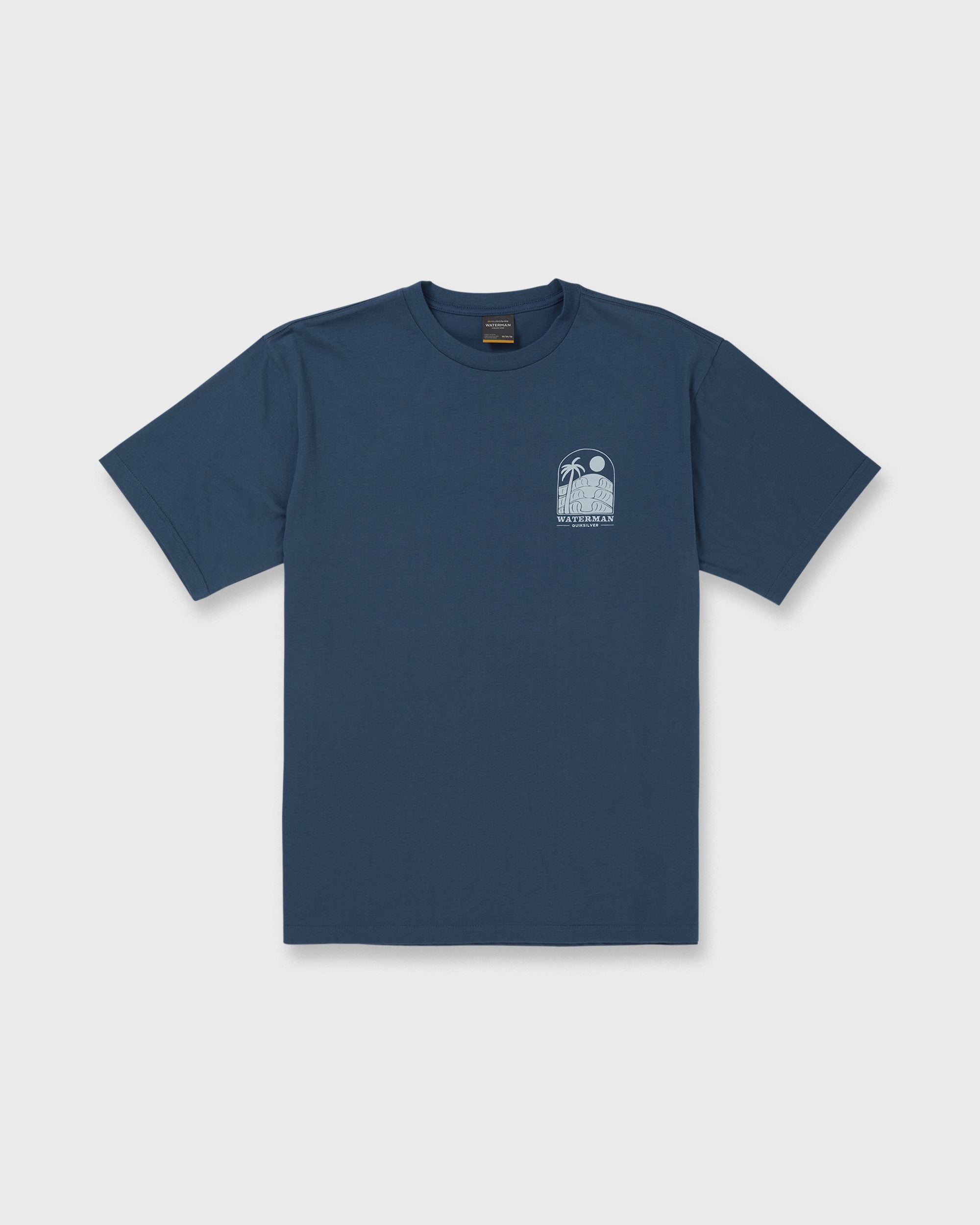 Waterman Out The Back Sueded T-Shirt - Dark Denim - Image 6