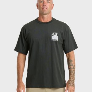 Waterman Out The Back Sueded T-Shirt - Phantom