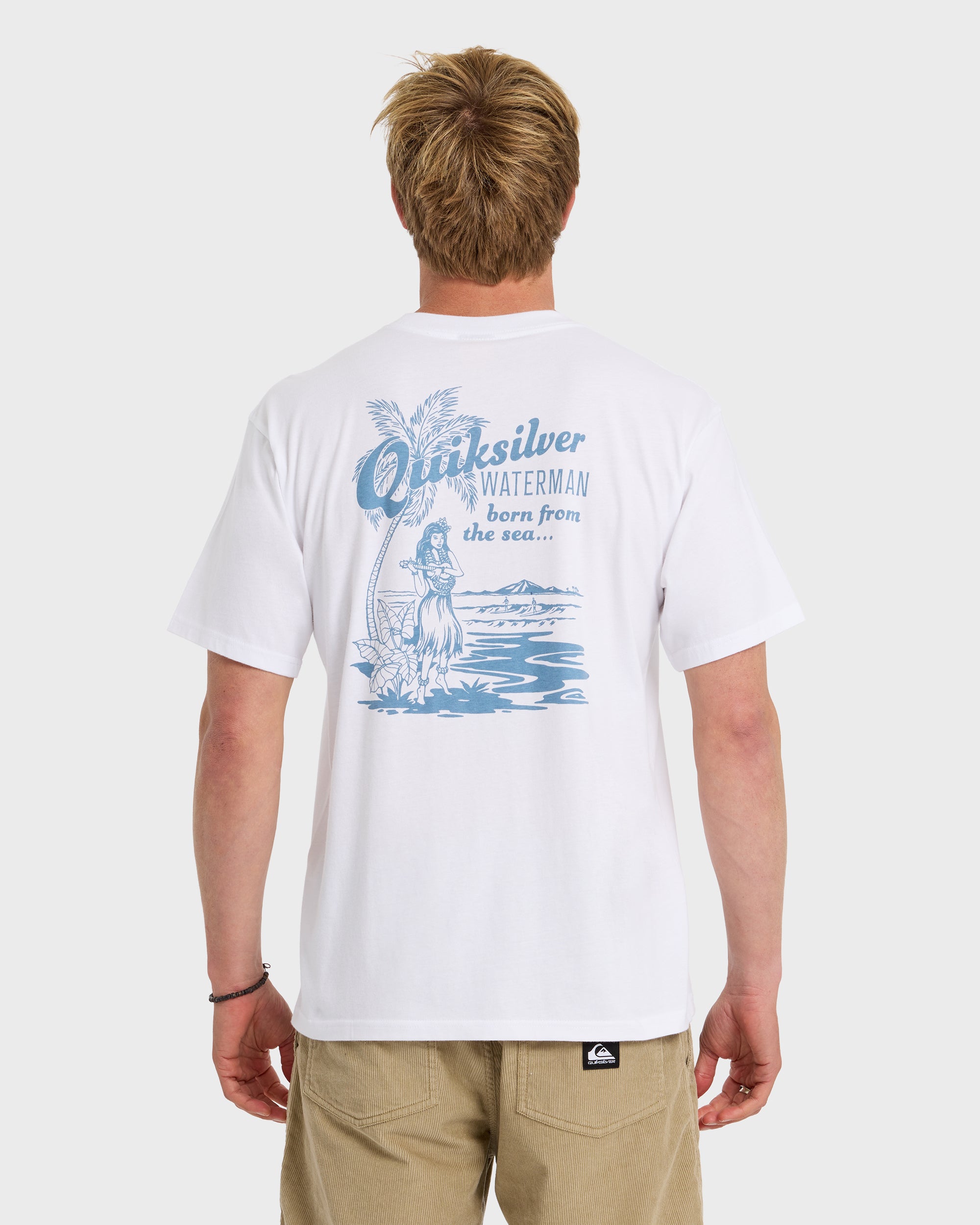 Waterman Lady Ukulele Short Sleeve T-Shirt - White - Image 4