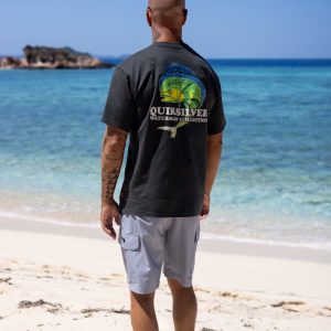 Waterman Big Bull Sueded Short Sleeve T-Shirt - Phantom