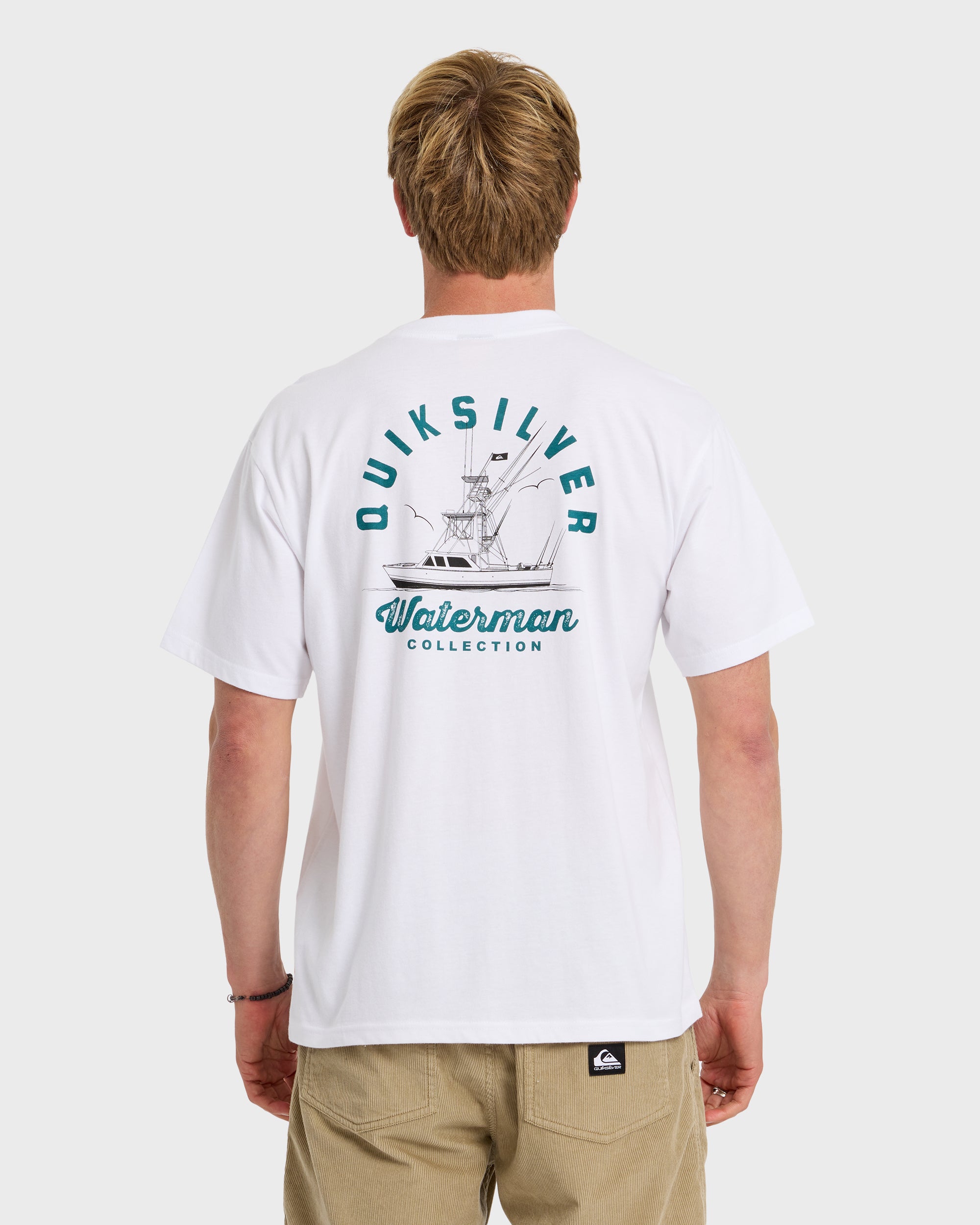 Waterman Early Morning Sueded Short Sleeve T-Shirt - White - Image 2