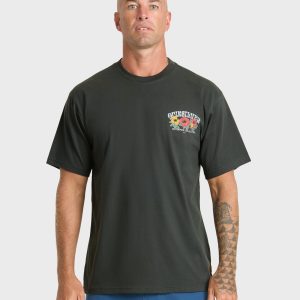 Waterman Las Flores Sueded Short Sleeve T-Shirt - Phantom