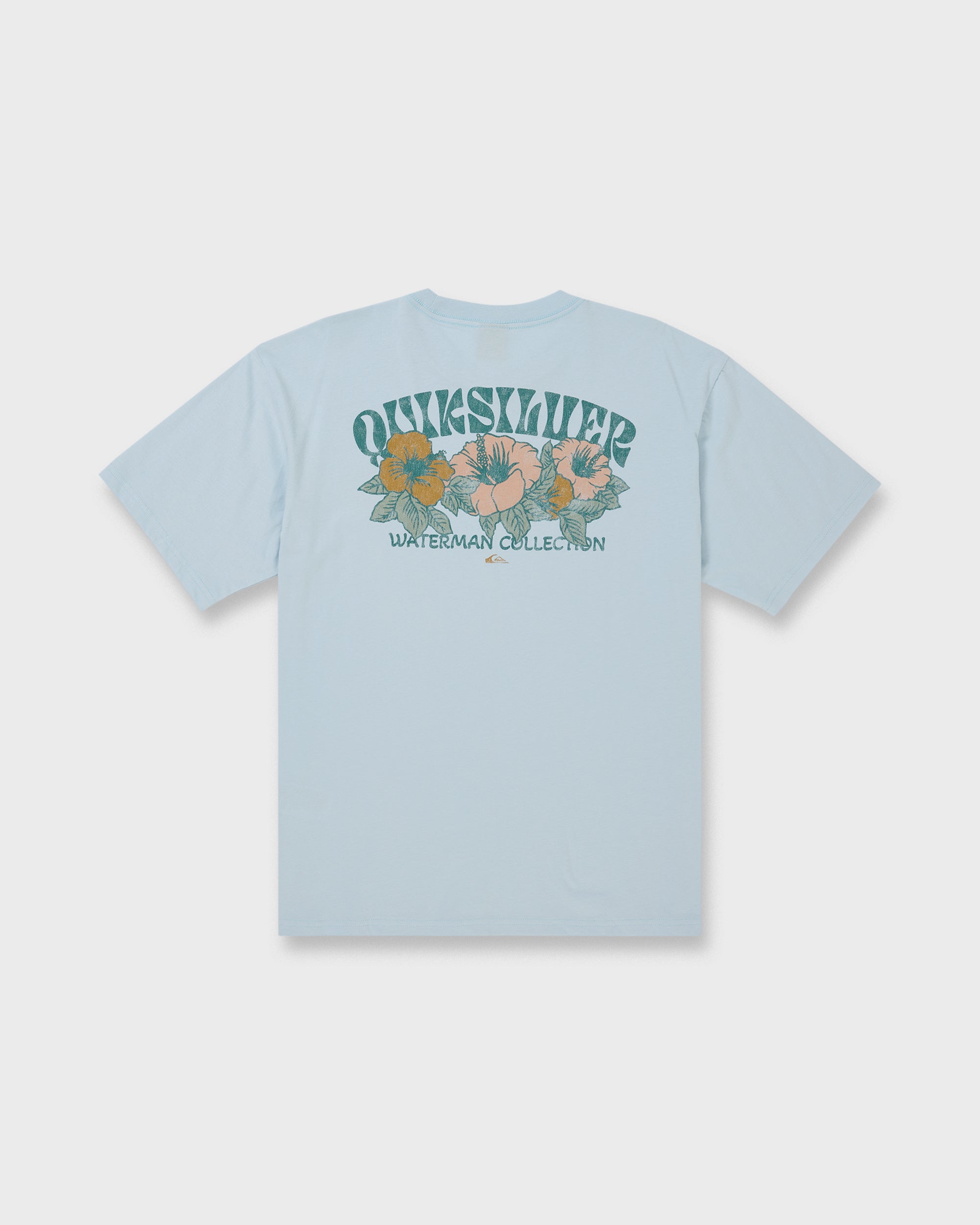 Waterman Las Flores Sueded Short Sleeve T-Shirt - Skyway - Image 7